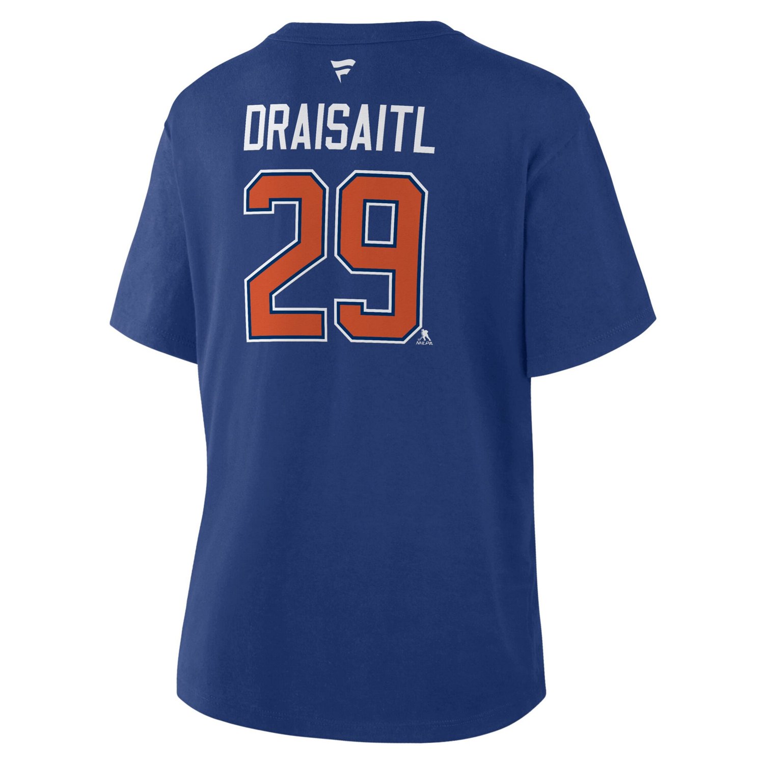 Fanatics Leon Draisaitl Edmonton Oilers Authentic Stack Name  Number T-Shirt - view number 3