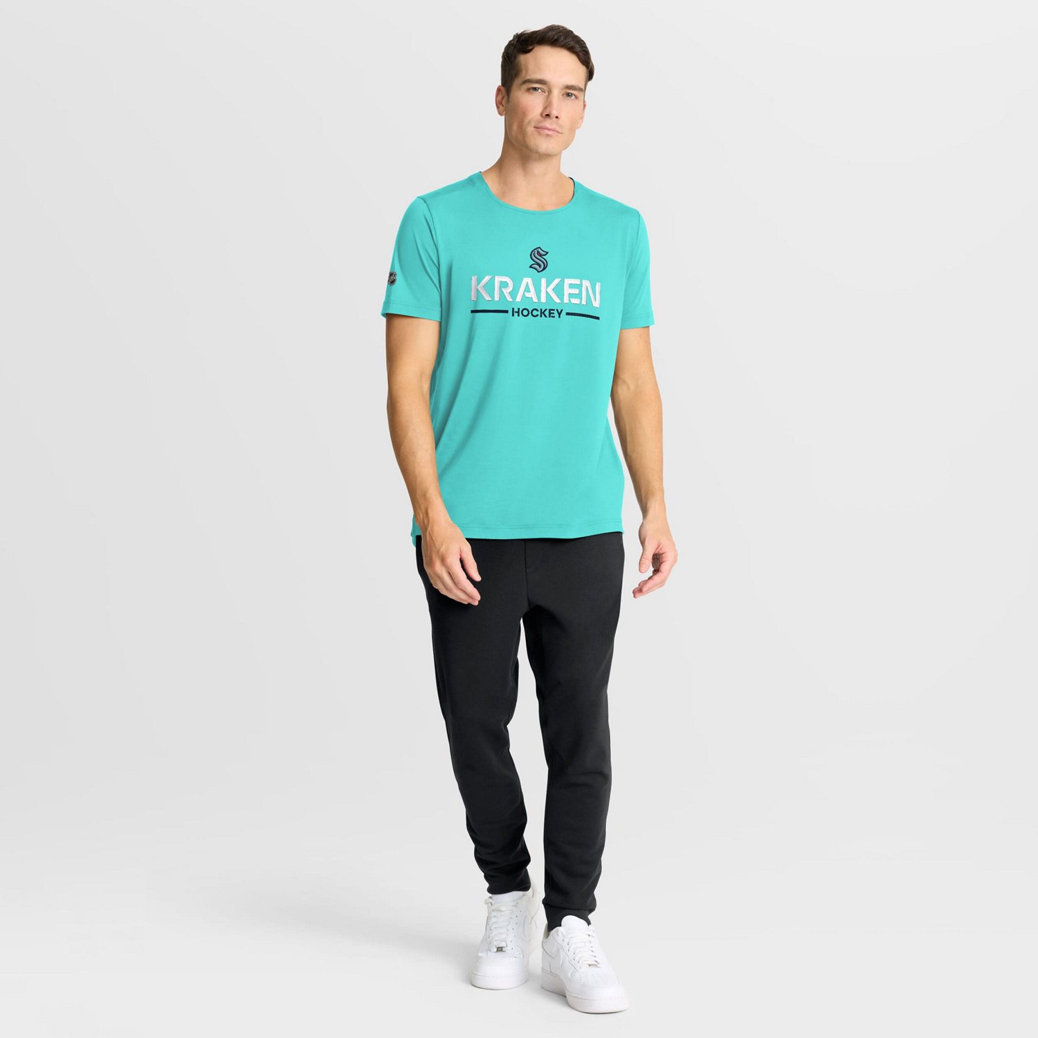 Fanatics Light Seattle Kraken Authentic Pro Rink Tech T-Shirt - view number 3