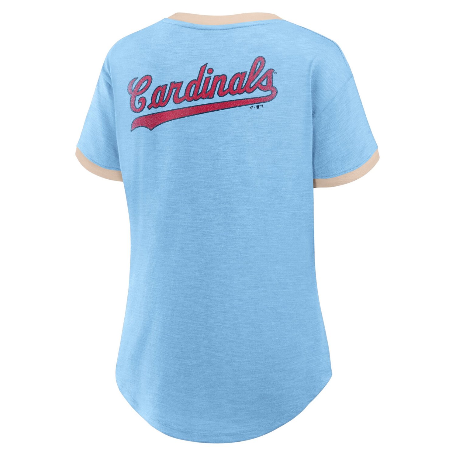 Fanatics Light St Louis Cardinals Binge Worthy Stadium Slub V-Neck T-Shirt - view number 3