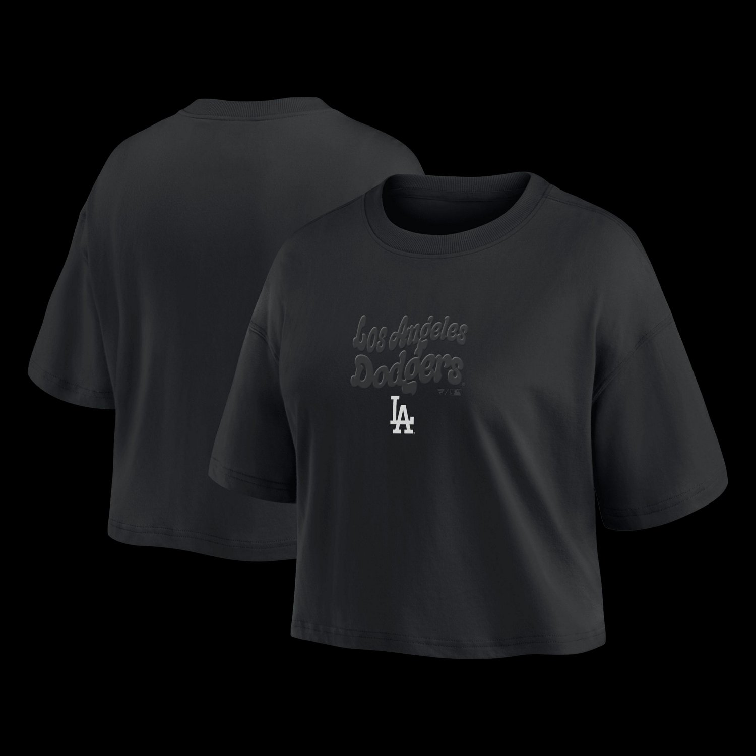 Fanatics Los Angeles Dodgers Blackout Wave Cropped Top