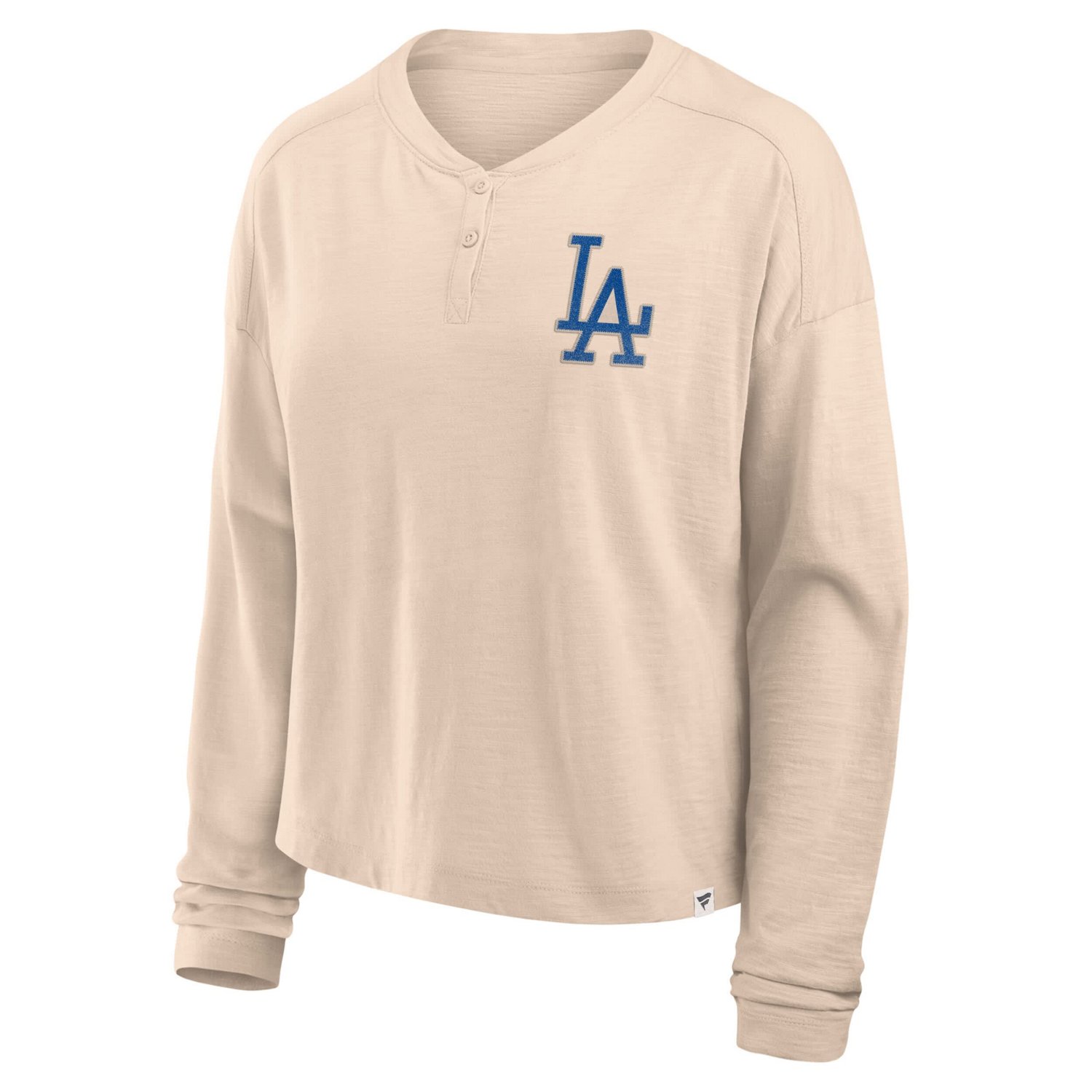 Fanatics Los Angeles Dodgers Oversized Stadium Slub Henley T-Shirt - view number 2
