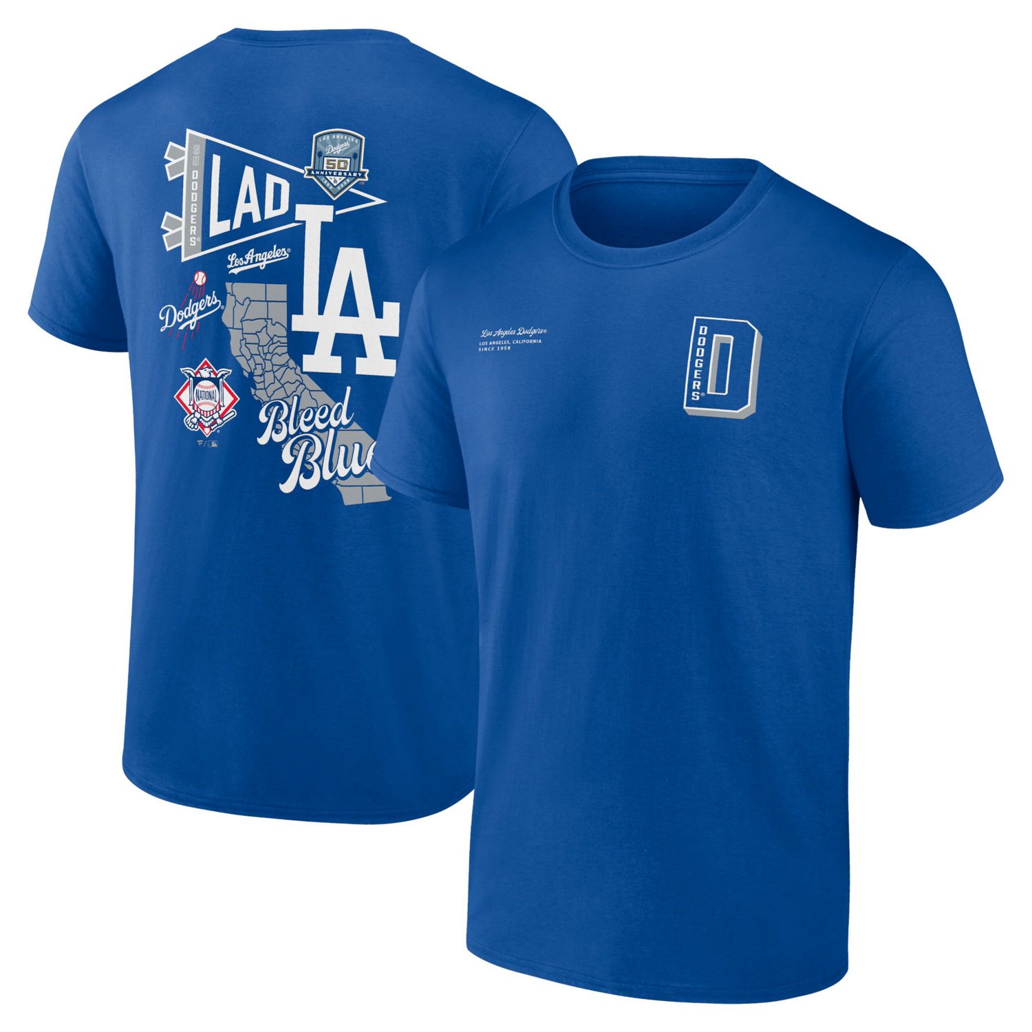 Fanatics Los Angeles Dodgers Split Zone T-Shirt - view number 1