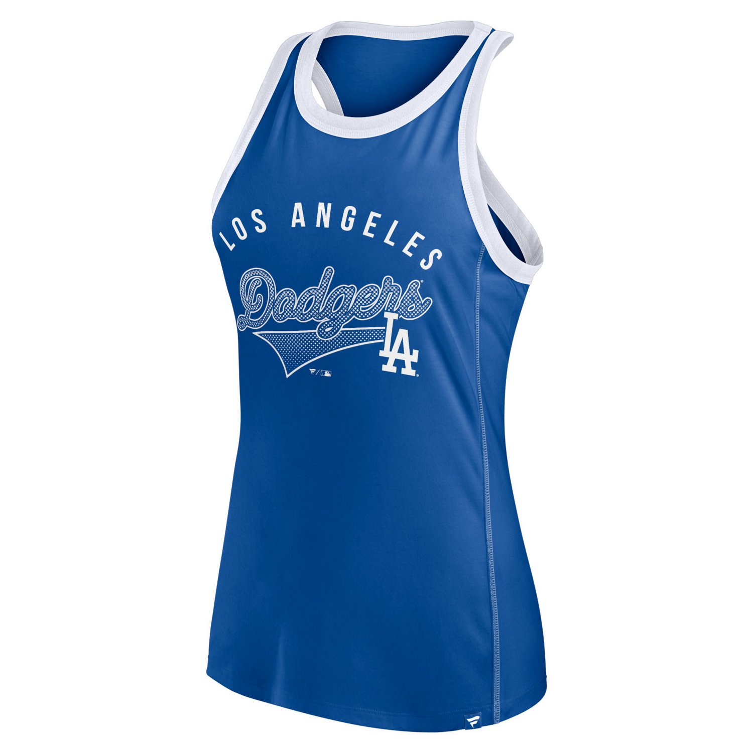 Fanatics Los Angeles Dodgers Tailsweep Fashion Racerback Rhinestone Tank Top - view number 2
