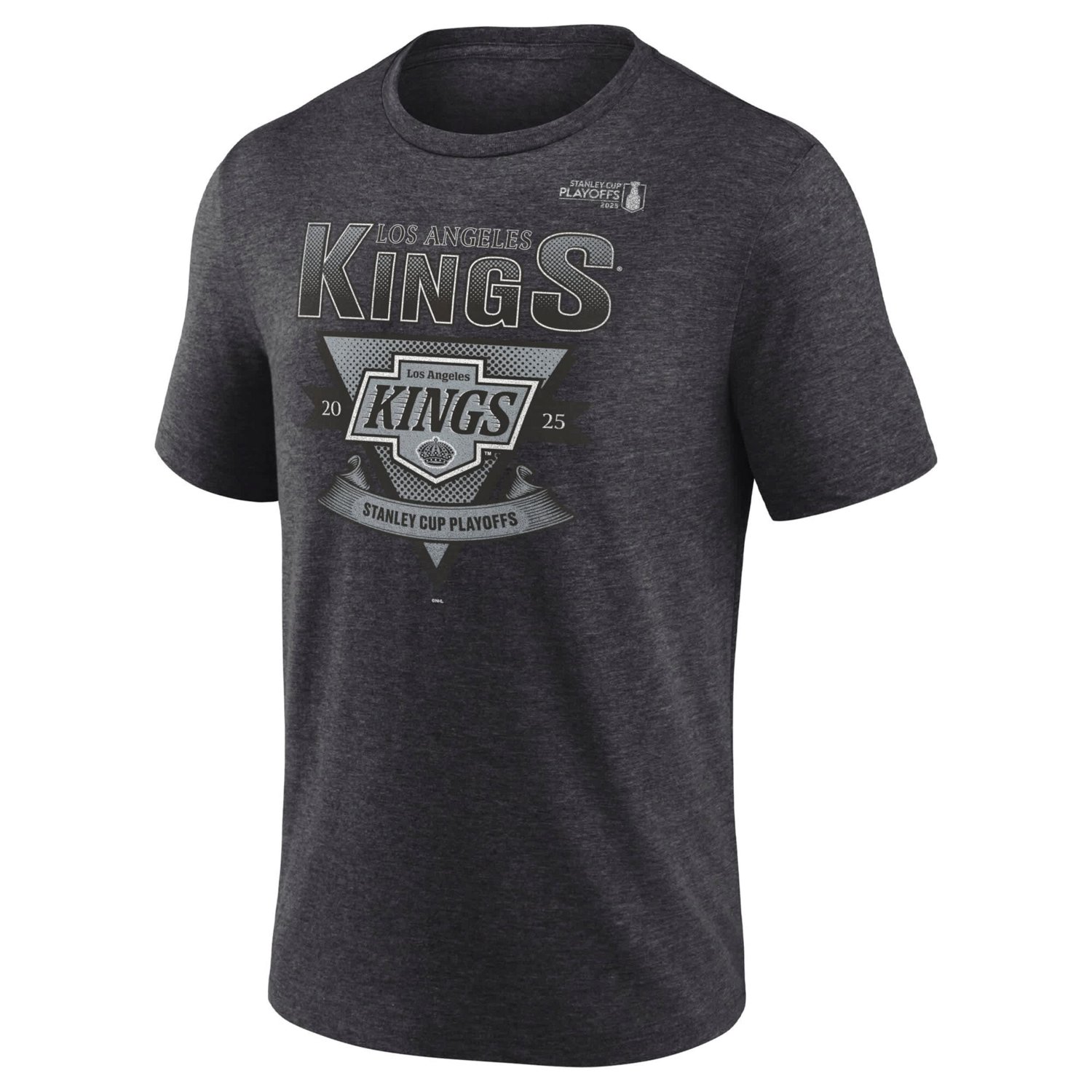 Fanatics Los Angeles Kings 2025 Stanley Cup Playoffs Crossbar Tri-Blend T-Shirt - view number 2