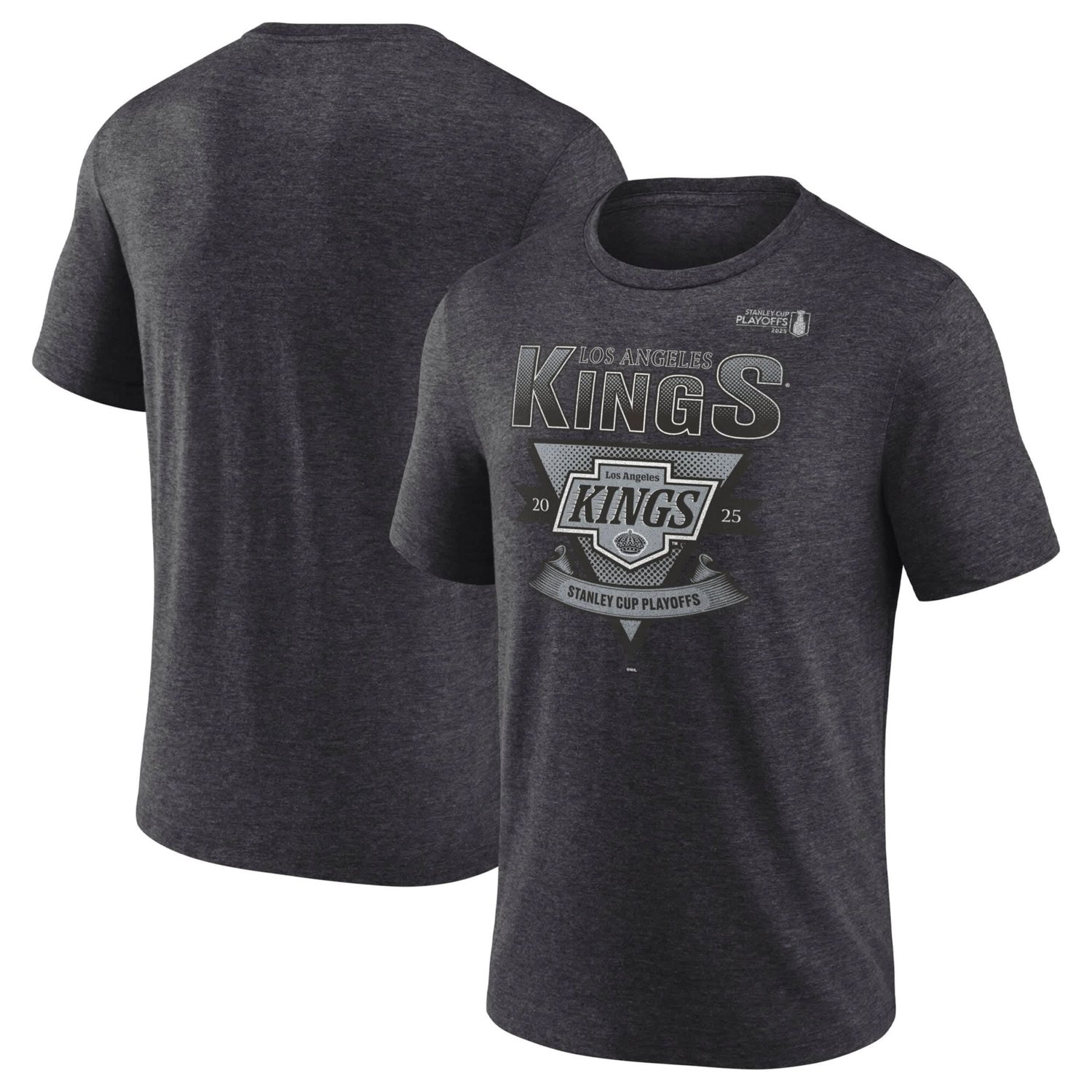 Fanatics Los Angeles Kings 2025 Stanley Cup Playoffs Crossbar Tri-Blend T-Shirt - view number 1