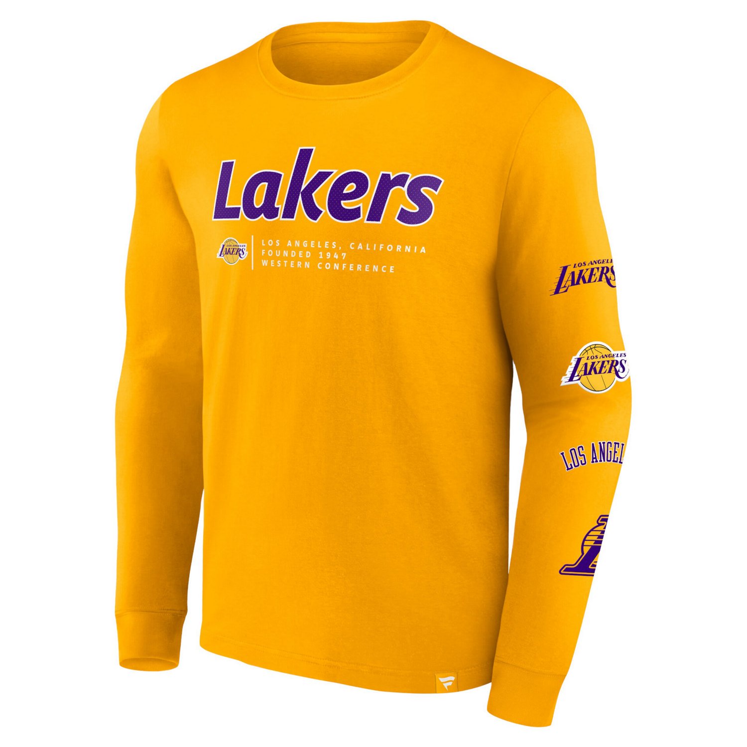 Fanatics Los Angeles Lakers Baseline Long Sleeve T-Shirt - view number 2