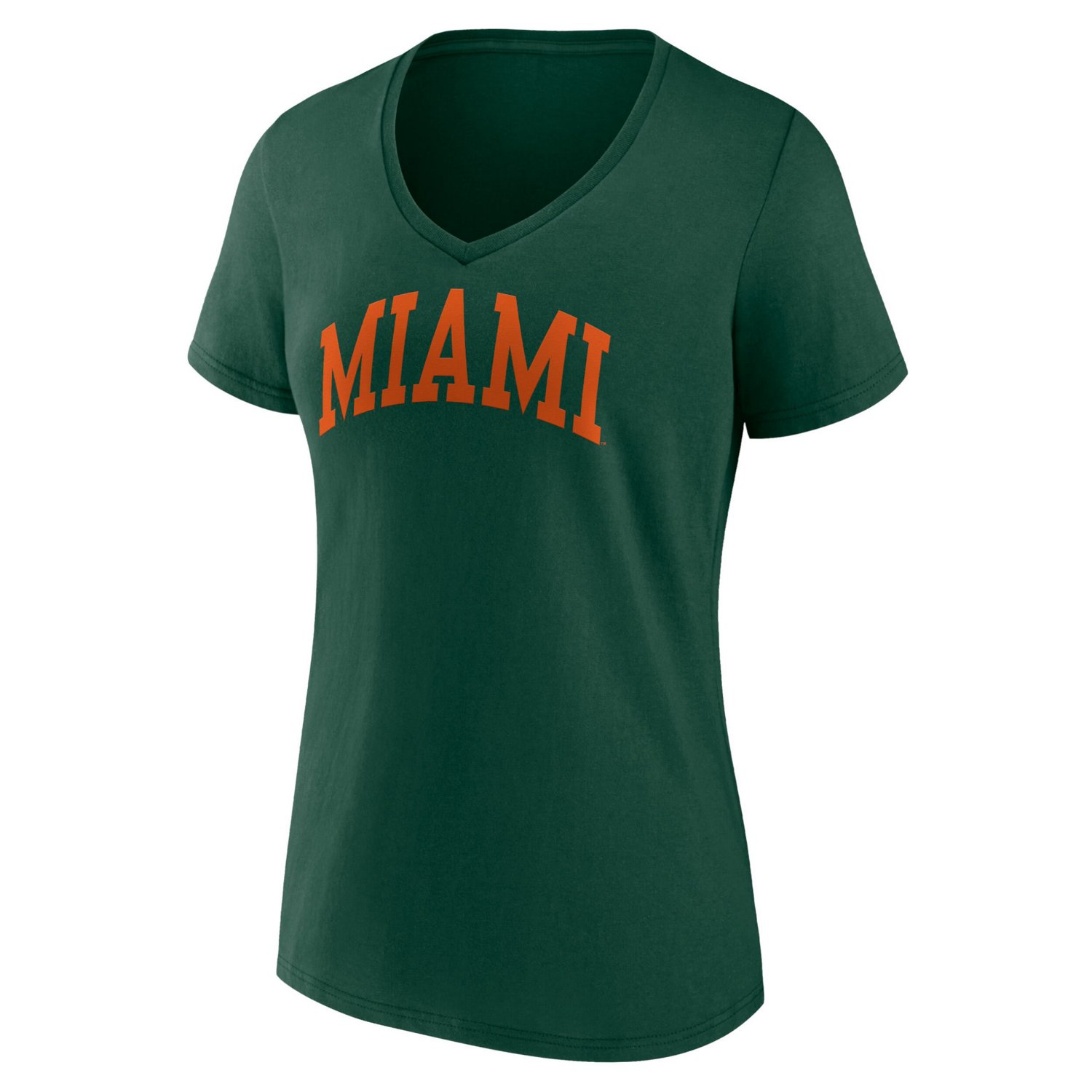 Fanatics Miami Hurricanes Basic Arch V-Neck T-Shirt - view number 2