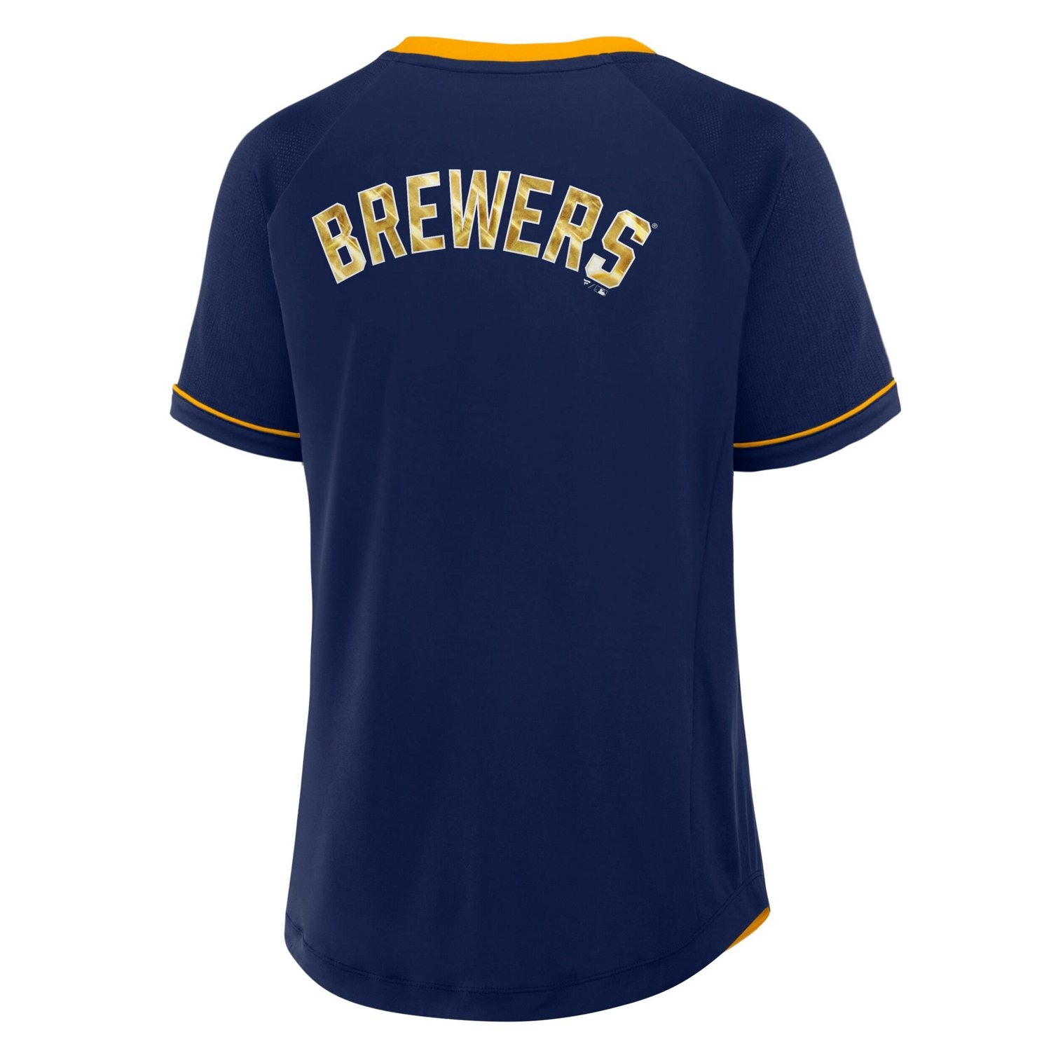 Fanatics Milwaukee Brewers League Diva Star Raglan V-Neck T-Shirt                                                                - view number 3