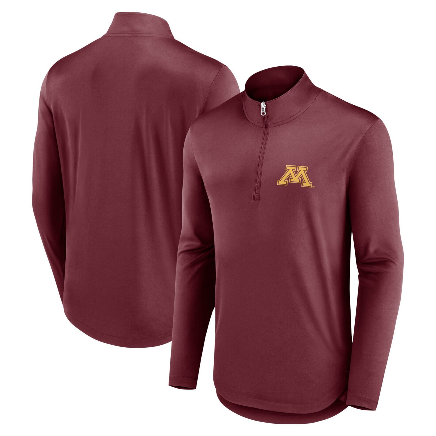 Fanatics Minnesota Golden Gophers Quarterback Mock Neck Quarter-Zip Top - view number 1