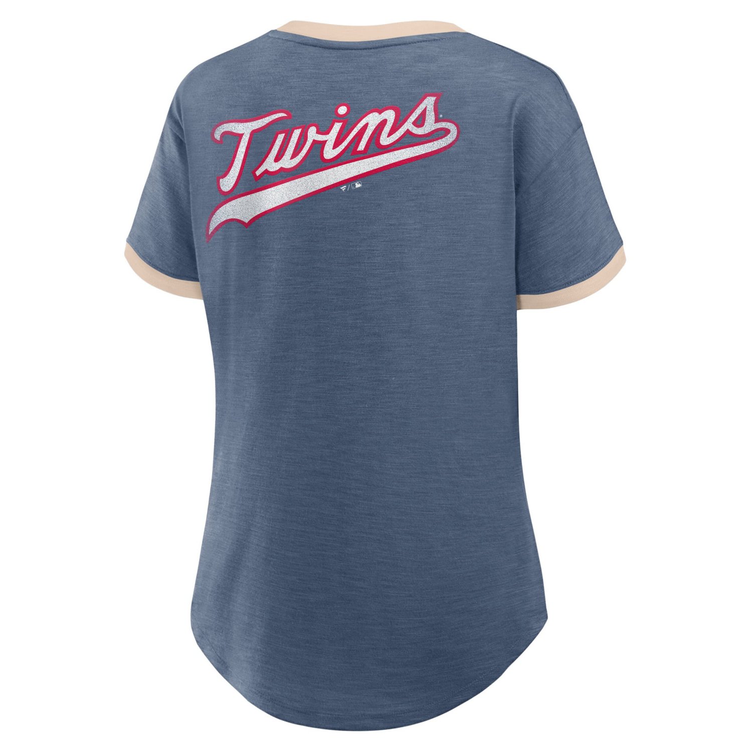 Fanatics Minnesota Twins Binge Worthy Stadium Slub V-Neck T-Shirt                                                                - view number 3
