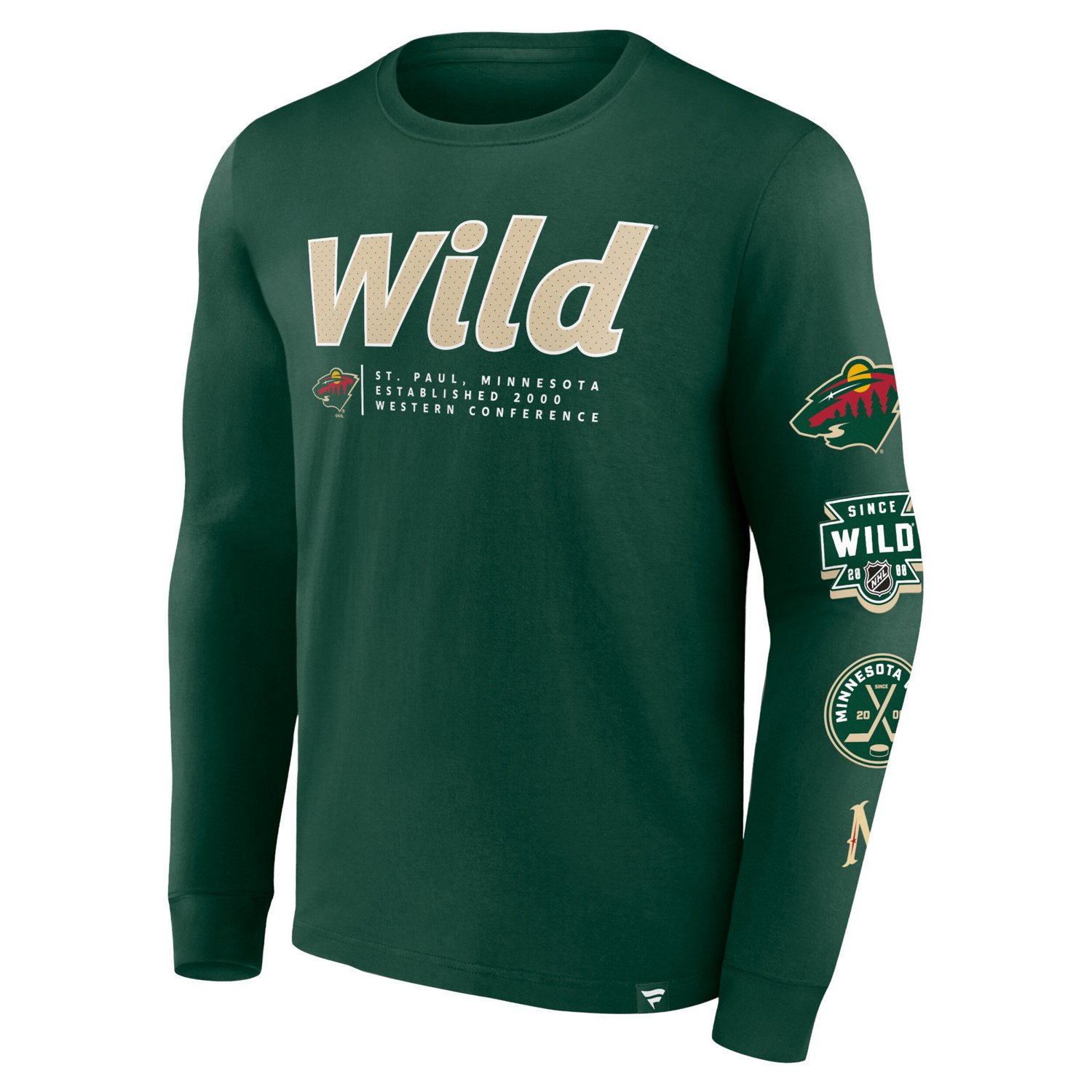 Fanatics Minnesota Wild Strike the Goal Long Sleeve T-Shirt                                                                      - view number 2