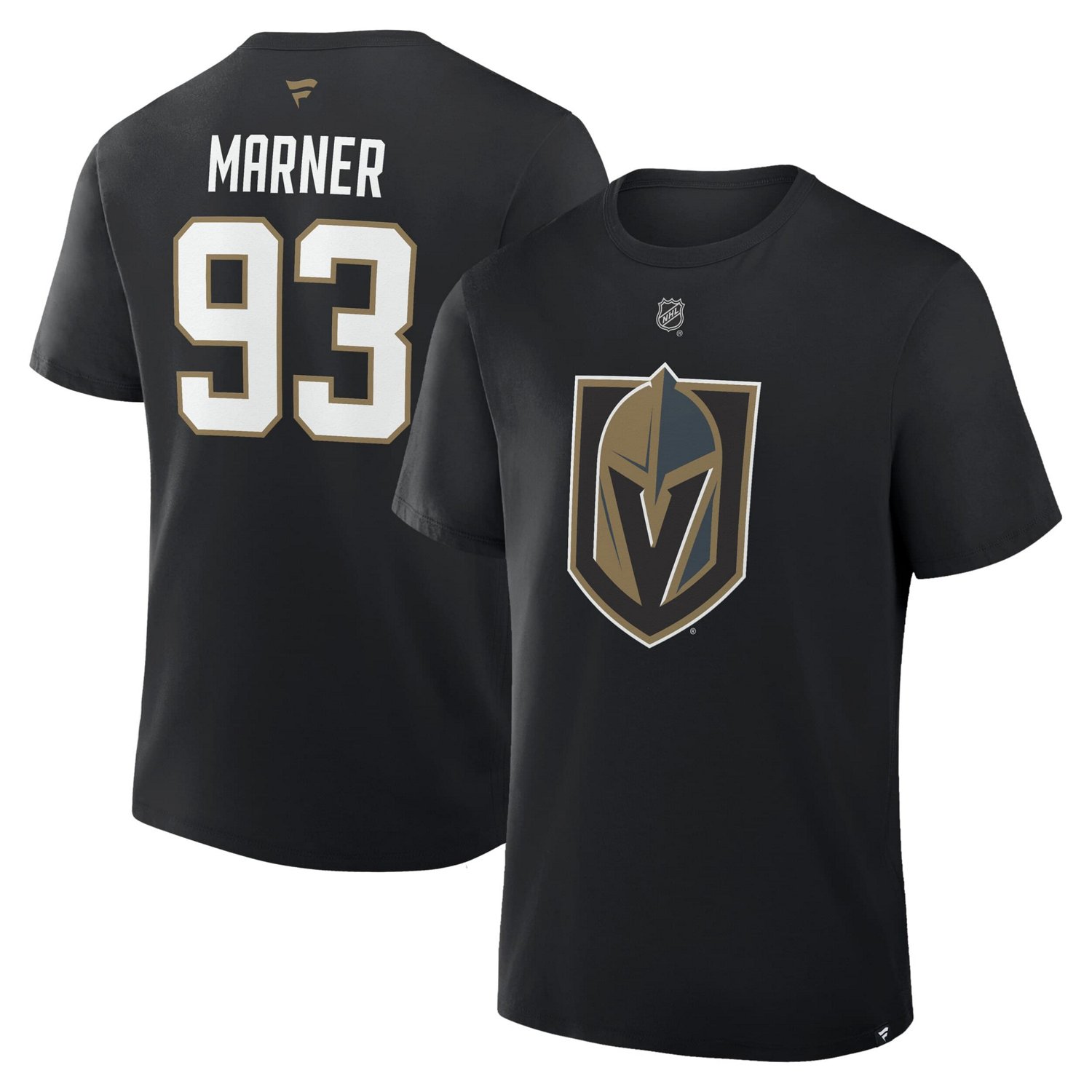 Fanatics Mitch Marner Vegas Golden Knights Authentic Stack Name  Number T-Shirt