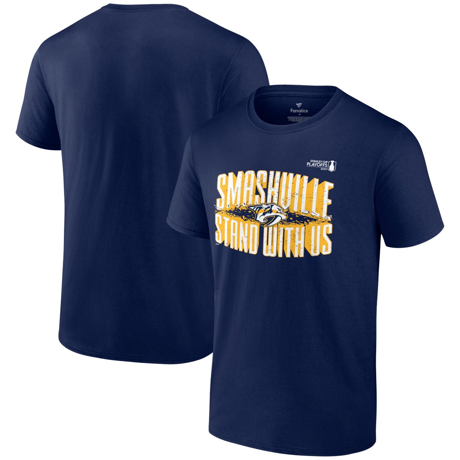 Fanatics Nashville Predators 2024 Stanley Cup Playoffs Slogan T-Shirt