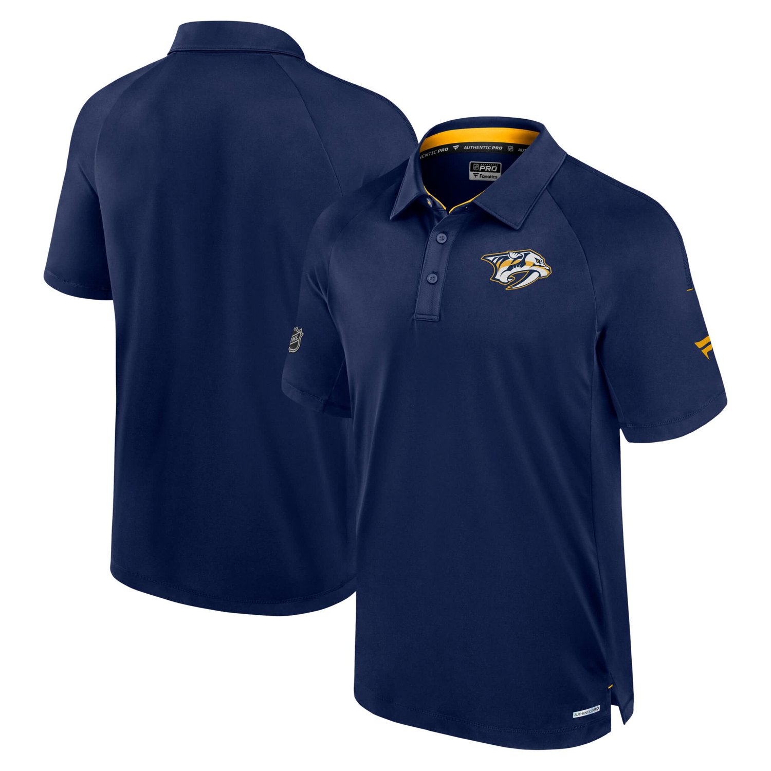 Fanatics Nashville Predators Authentic Pro Rink Raglan Polo