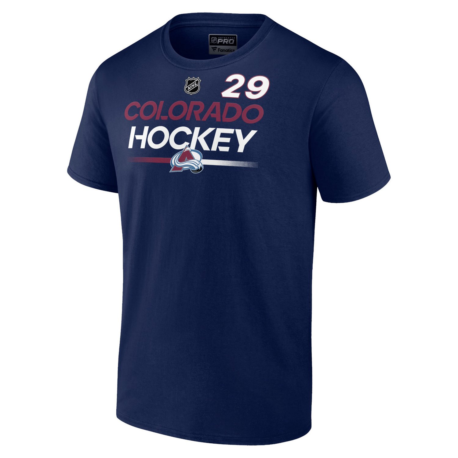 Fanatics Nathan MacKinnon Colorado Avalanche Authentic Pro Prime Name  Number T-Shirt                                            - view number 2