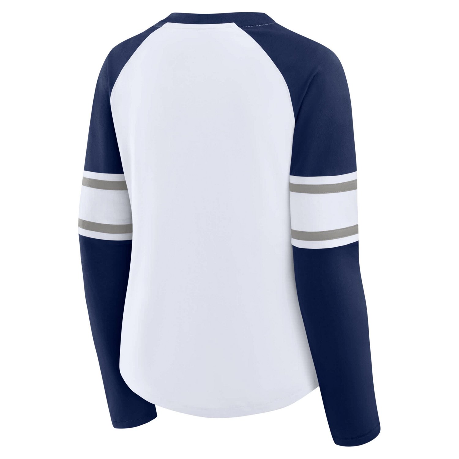 Fanatics Navy New York Yankees Blitz Package Raglan Lace-Up V-Neck Long Sleeve T-Shirt - view number 3