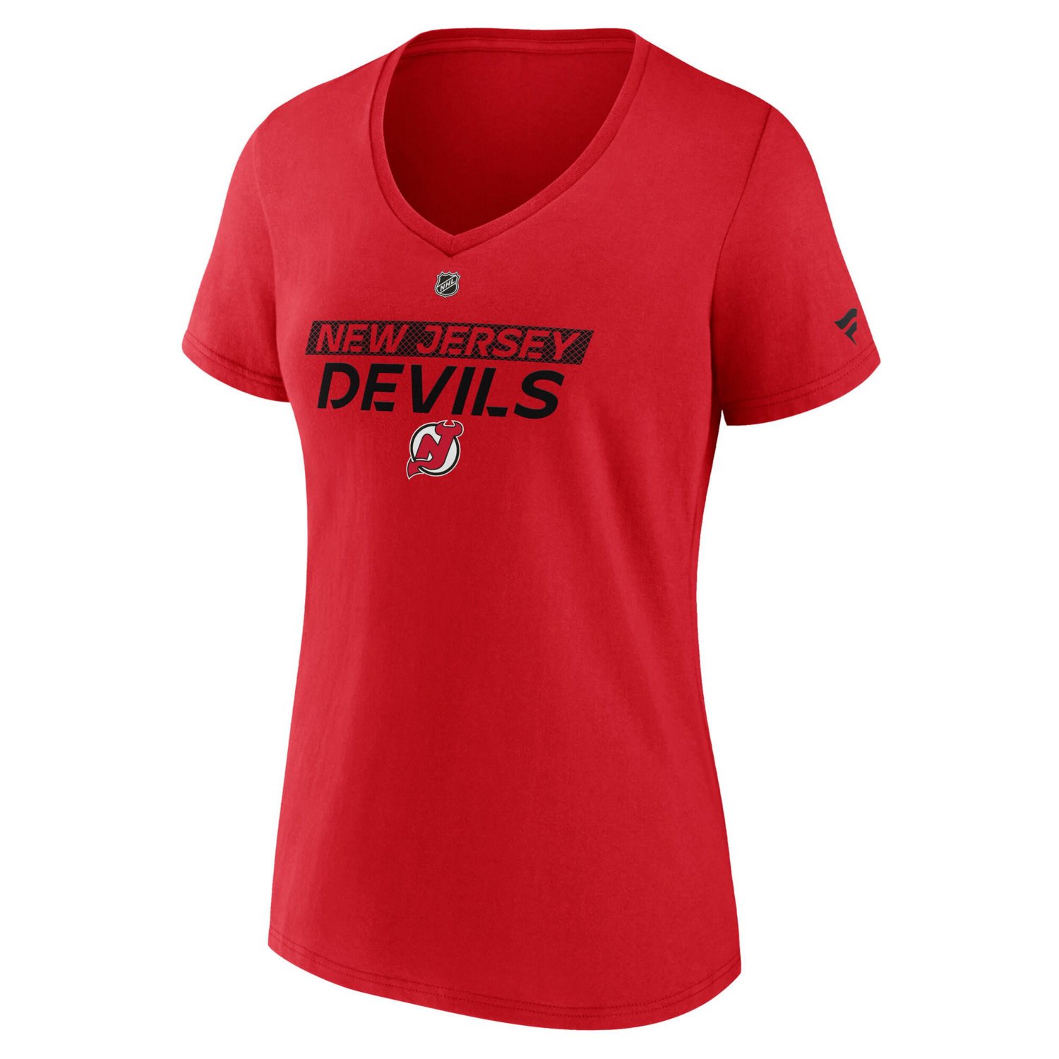 Fanatics New Jersey Devils Authentic Pro Core Primary V-Neck T-Shirt - view number 2