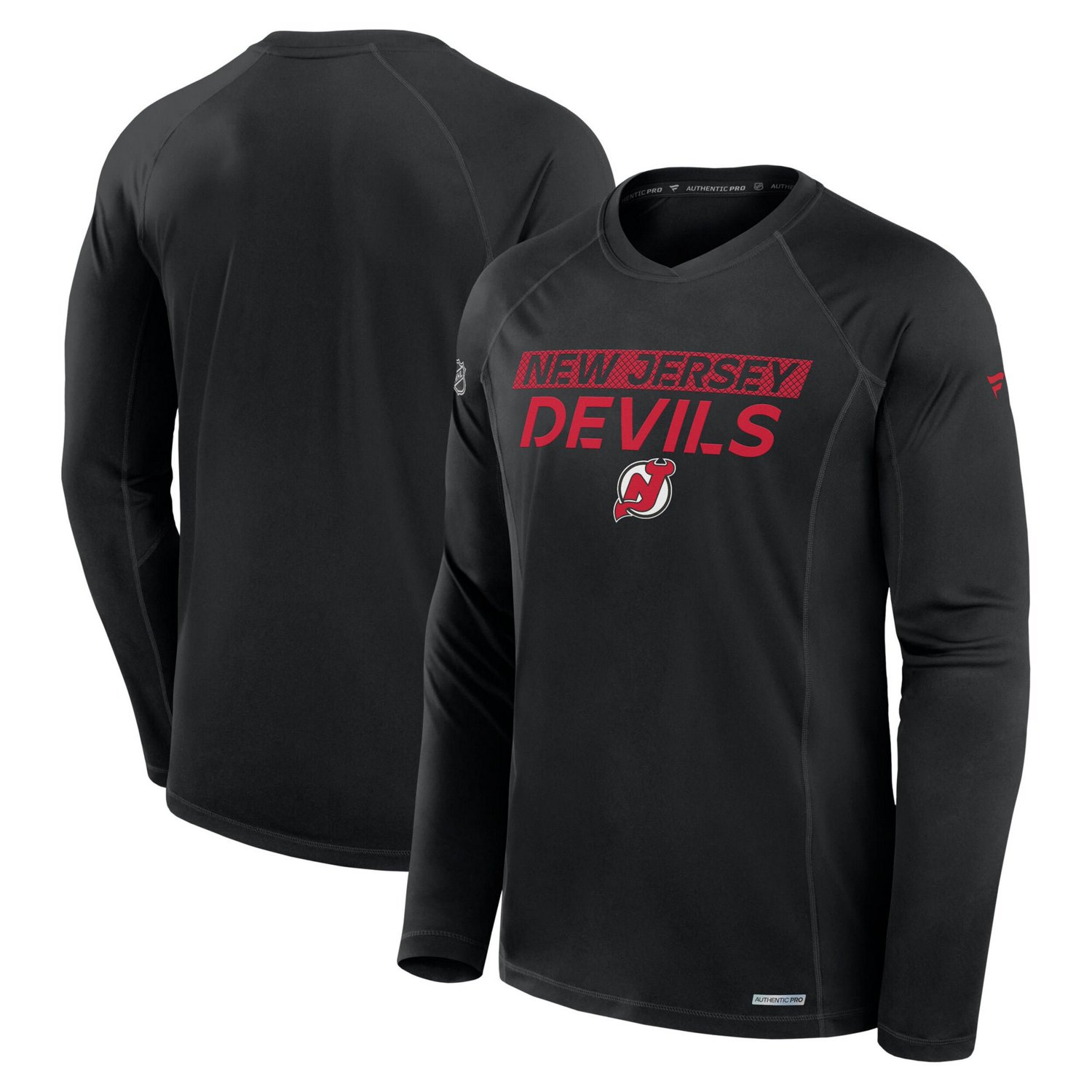 Fanatics New Jersey Devils Authentic Pro Rink Tech Raglan Long Sleeve T-Shirt - view number 1