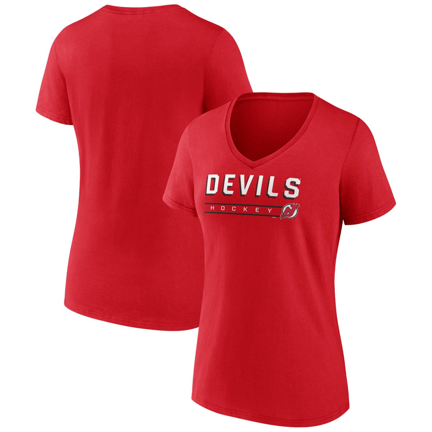 Fanatics New Jersey Devils V-Neck T-Shirt - view number 1