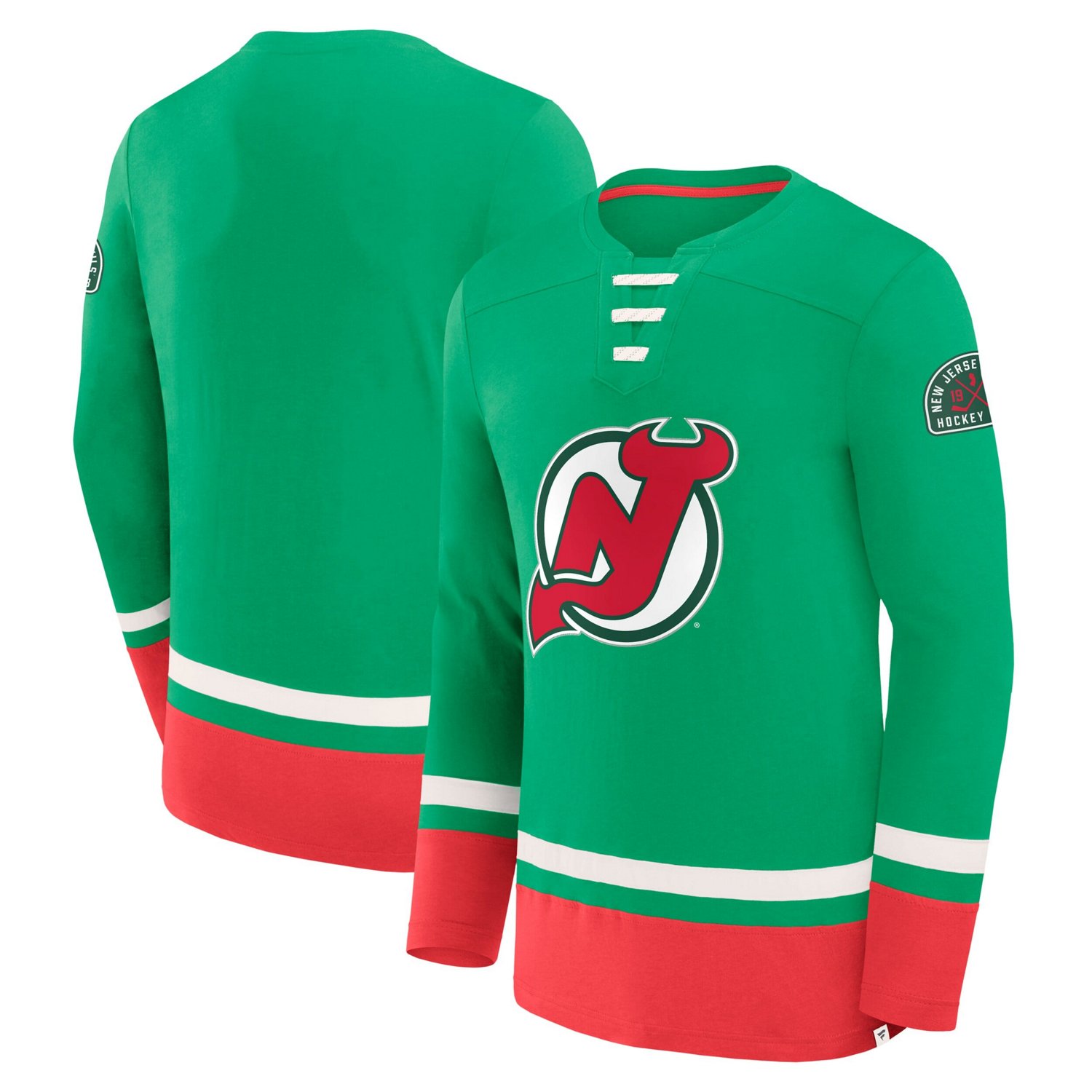 Fanatics New Jersey Devils Vintage High Point Long Sleeve T-Shirt