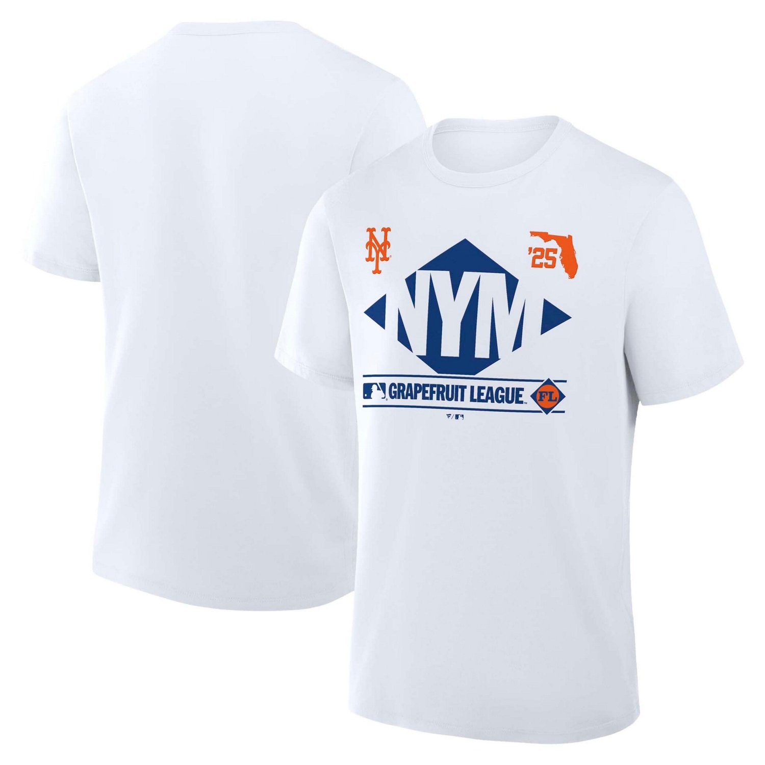 Fanatics New York Mets 2025 Spring Training Grapefruit League True Icon T-Shirt