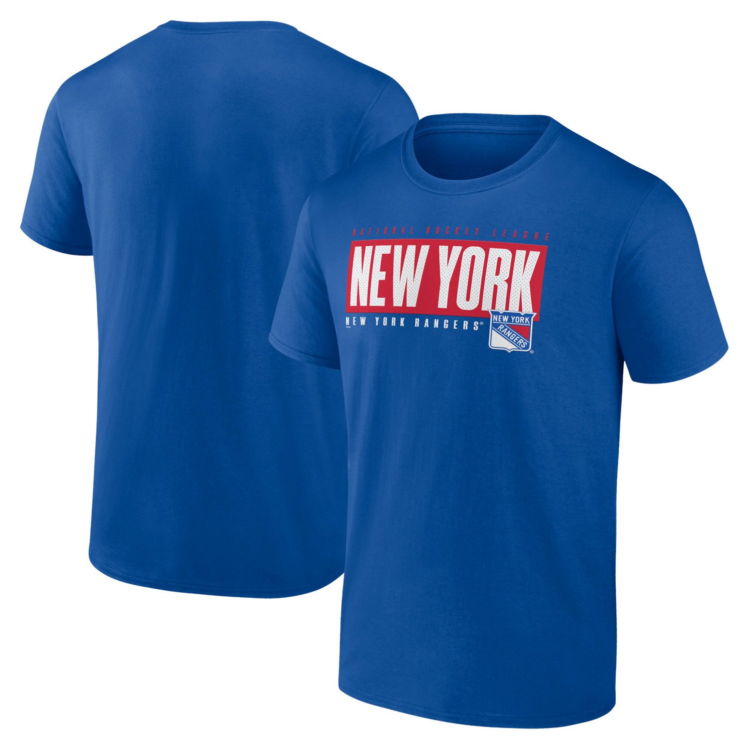 Fanatics New York Rangers Blocked Out T-Shirt                                                                                    - view number 1