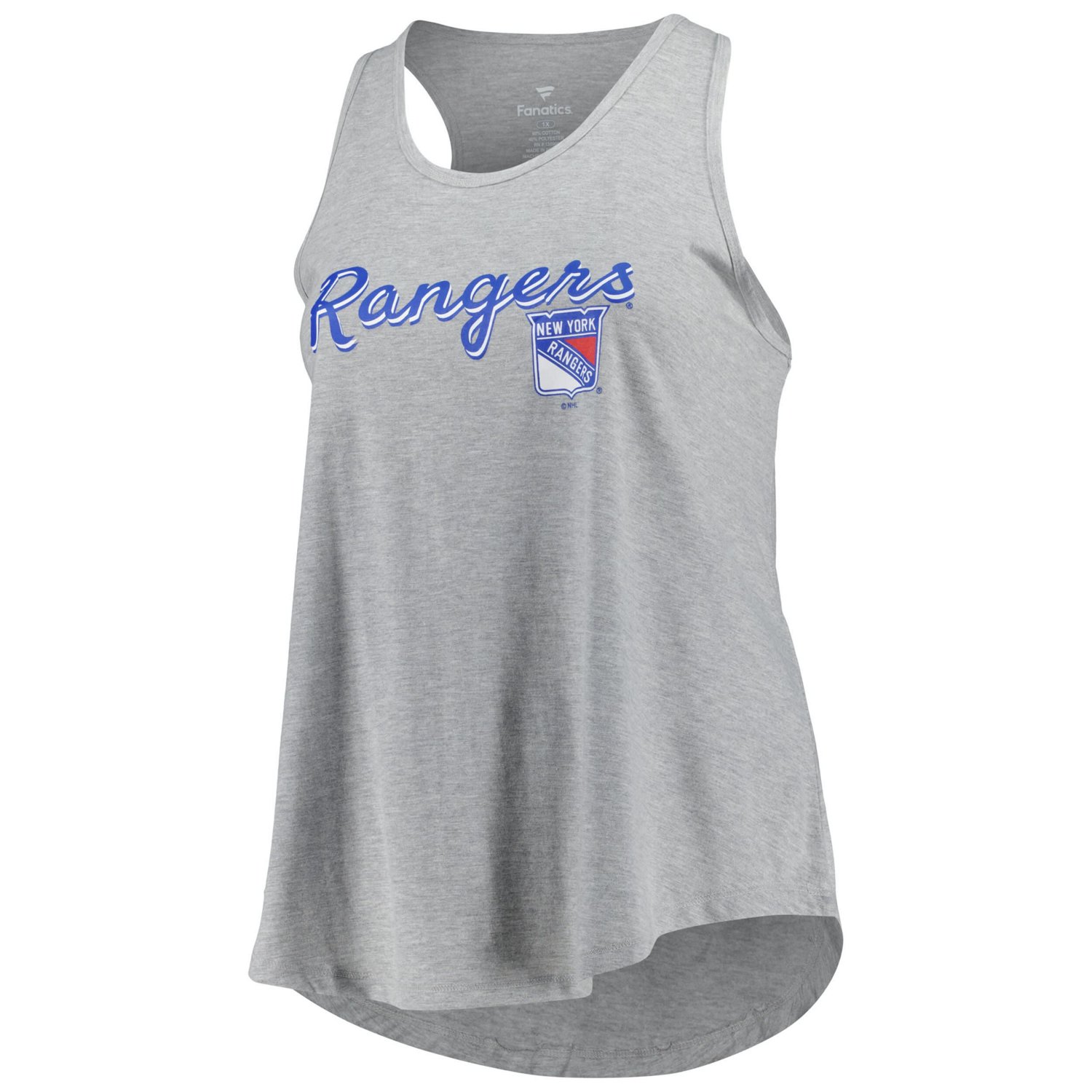 Fanatics New York Rangers Plus Size Racerback Tank Top - view number 2