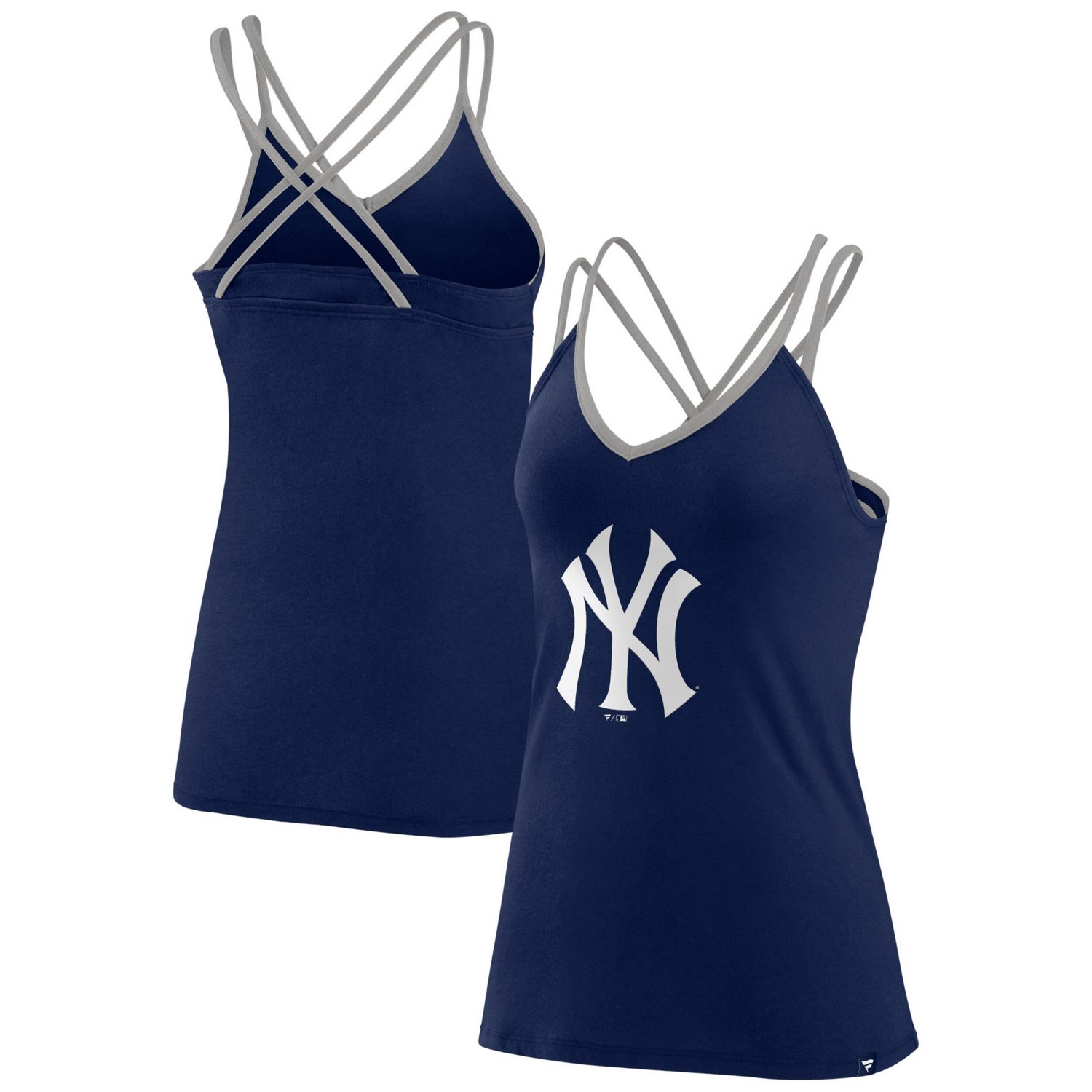 Fanatics New York Yankees Barrel It Up Cross Back V-Neck Tank Top - view number 1