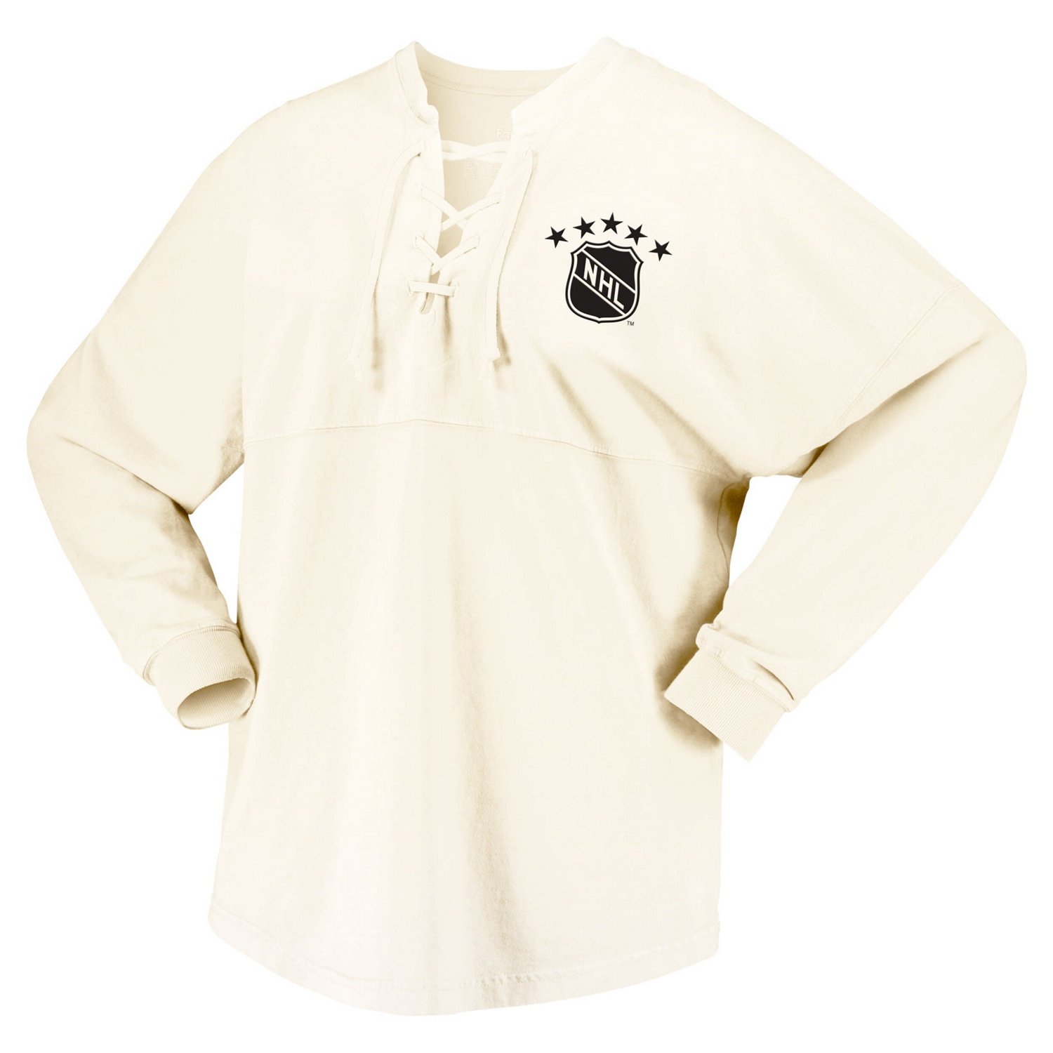 Fanatics NHL Original Six Lace-Up Spirit Jersey Long Sleeve T-Shirt