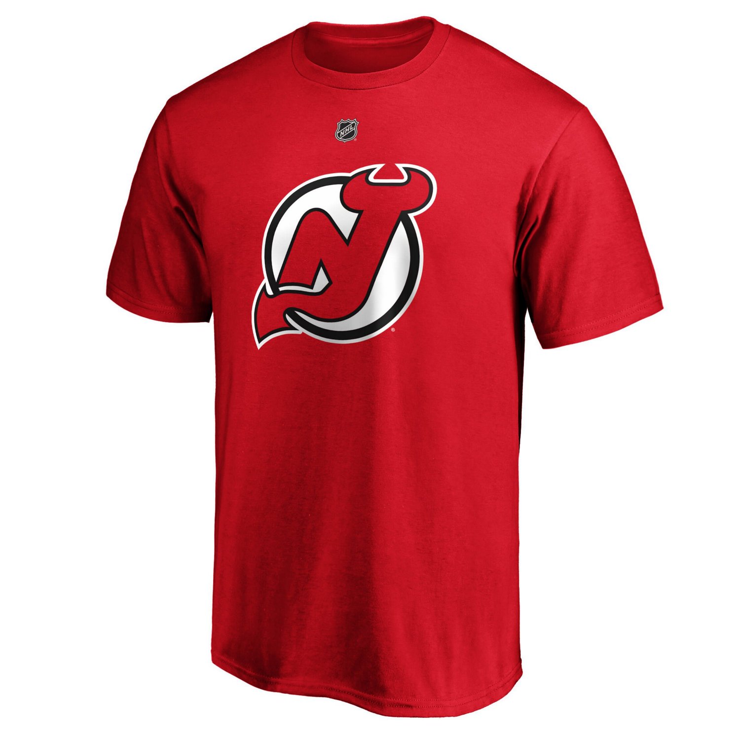 Fanatics Nico Hischier New Jersey Devils Team Authentic Stack Name  Number T-Shirt - view number 2