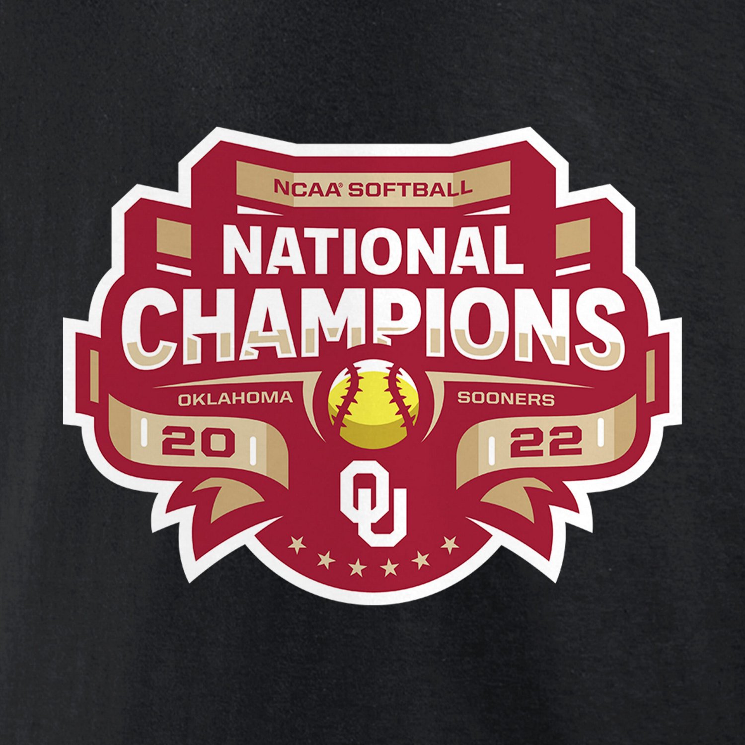 Fanatics Oklahoma Sooners 2022 NCAA Softball College World Series Champions Strike V-Neck T-Shirt
