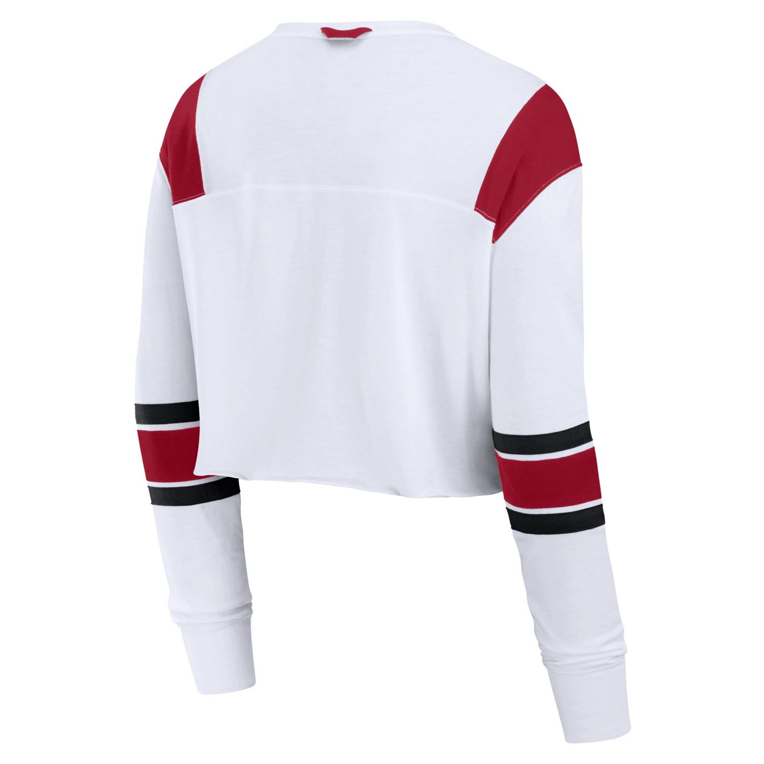 Fanatics Oklahoma Sooners Training Camp Cropped Long Sleeve V-Neck Fashion Top - view number 3