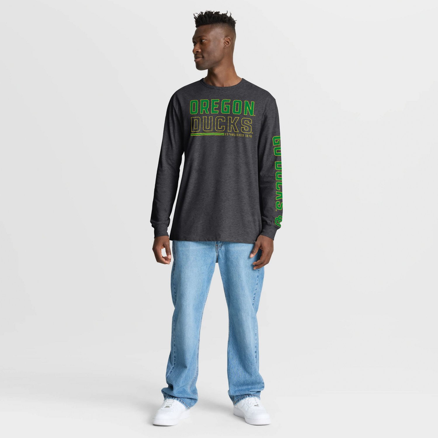 Fanatics Oregon Ducks Quad Fuel The Fire Long Sleeve T-Shirt - view number 3