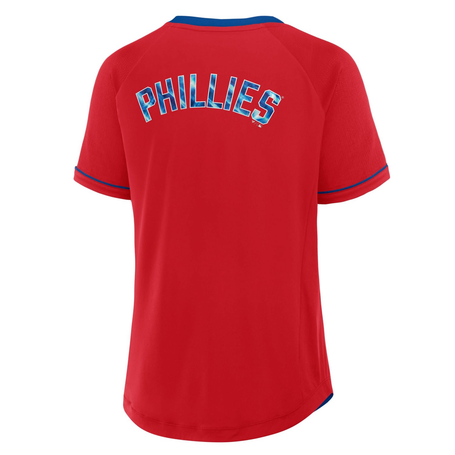 Fanatics Philadelphia Phillies League Diva Star Raglan V-Neck T-Shirt - view number 3