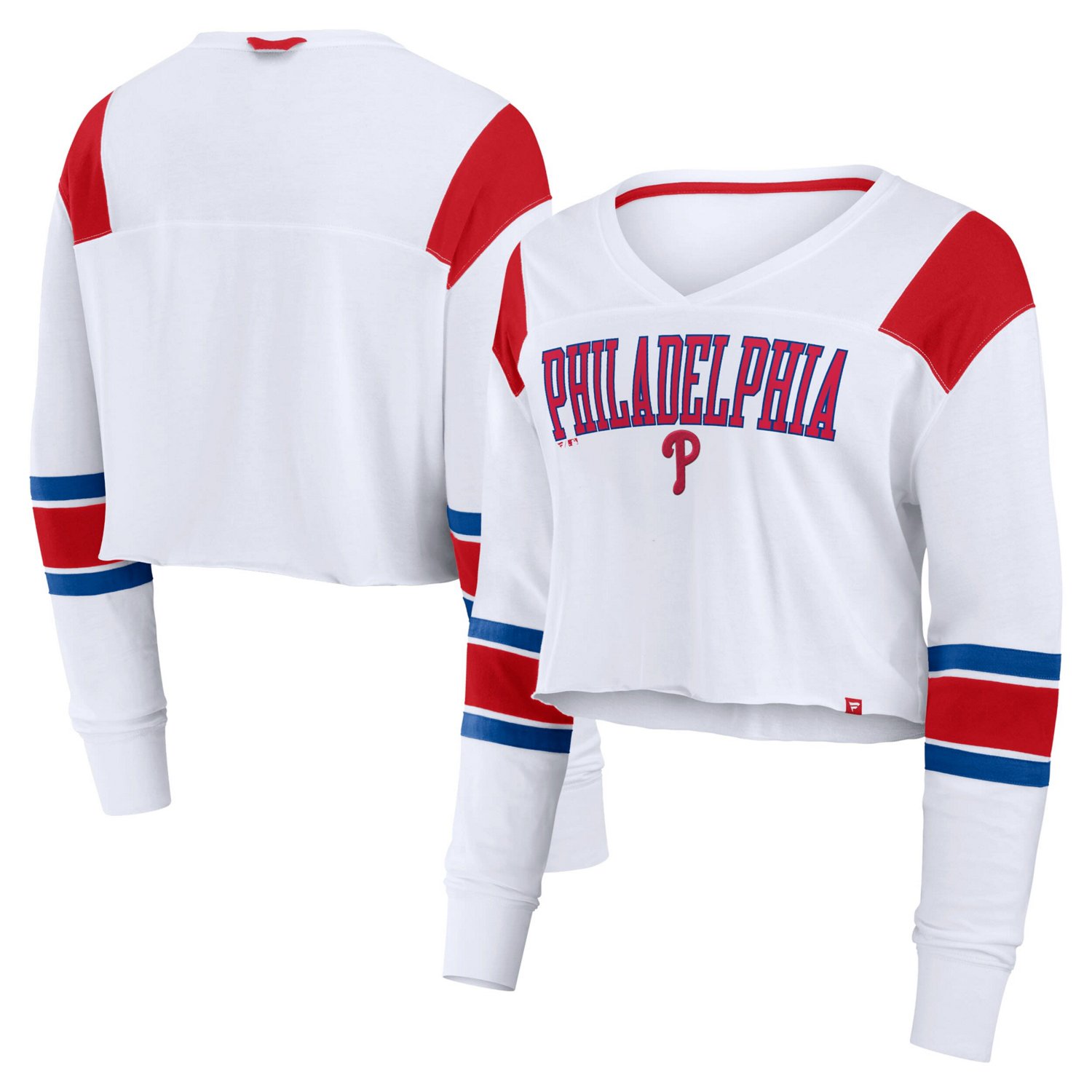 Fanatics Philadelphia Phillies Stretch Cropped Fashion Long Sleeve T-Shirt - view number 1