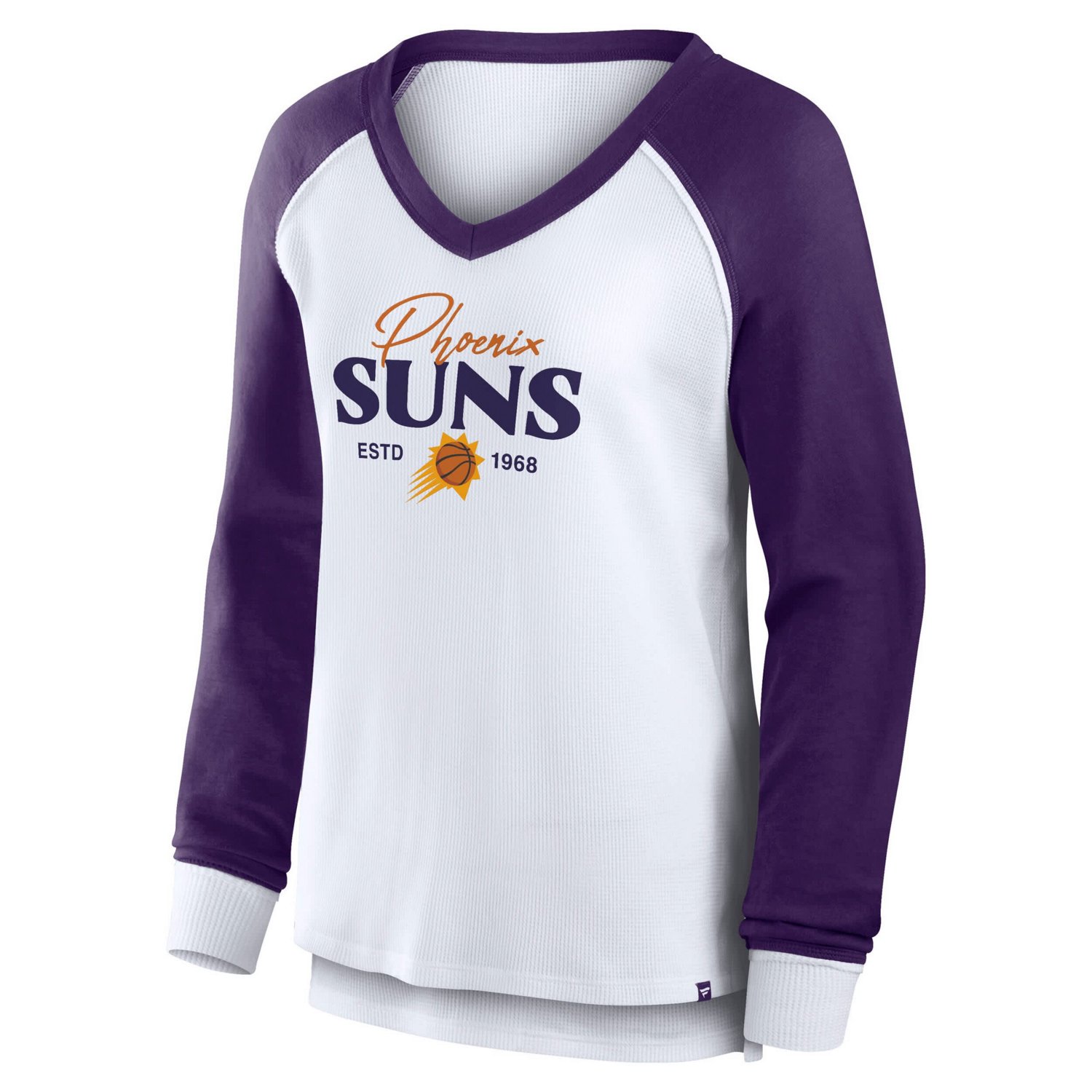 Fanatics Phoenix Suns Open Lane Waffle Long Sleeve V-Neck T-Shirt - view number 2