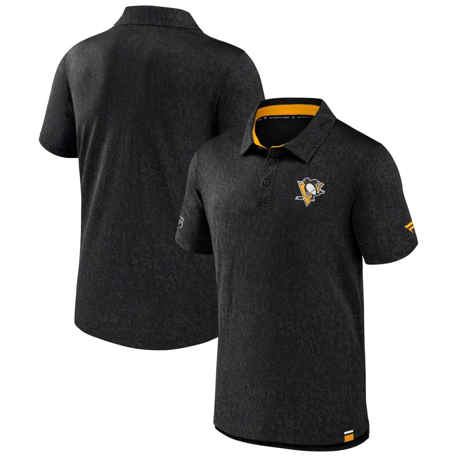 Fanatics Pittsburgh Penguins Authentic Pro Jacquard Polo