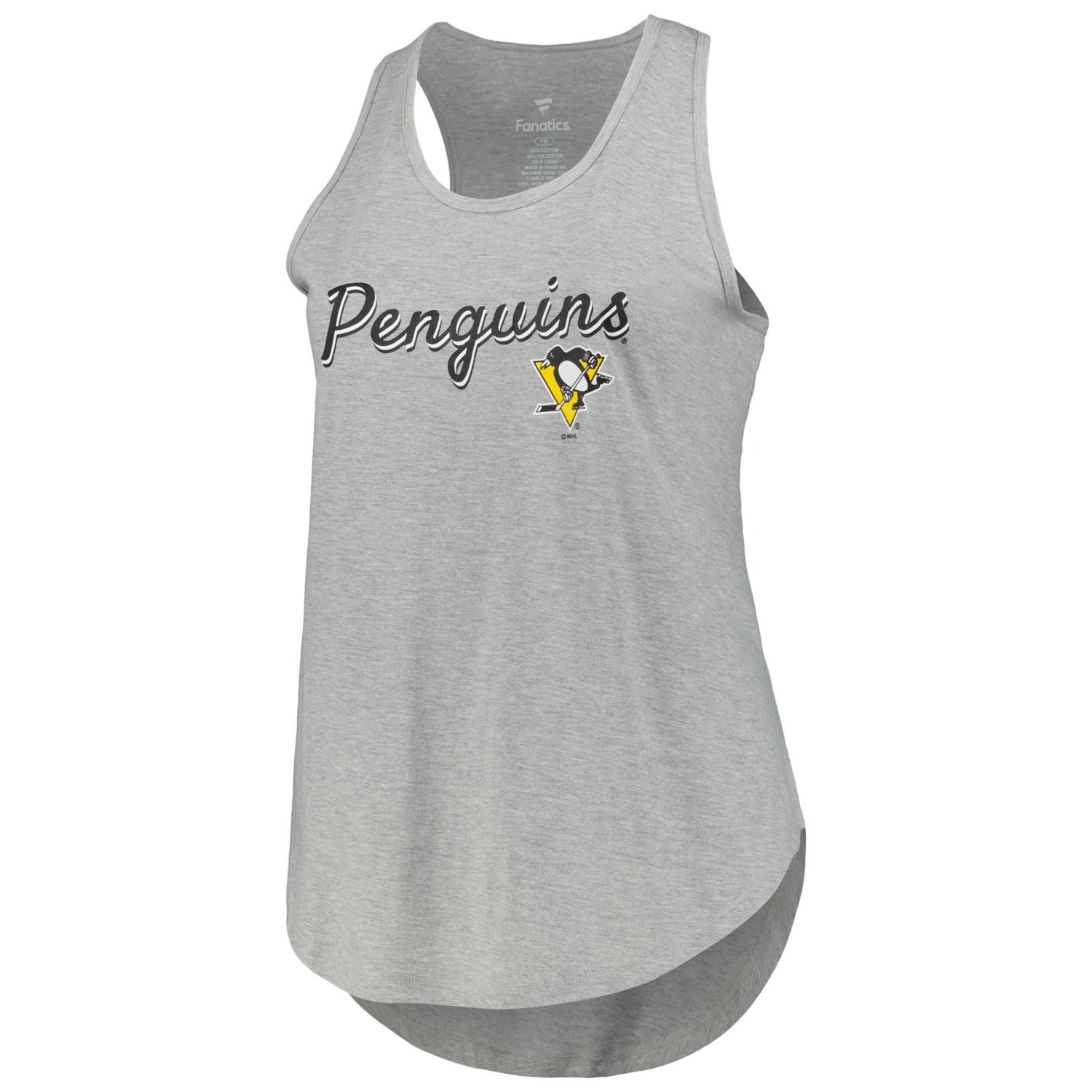 Fanatics Pittsburgh Penguins Plus Size Racerback Tank Top - view number 2