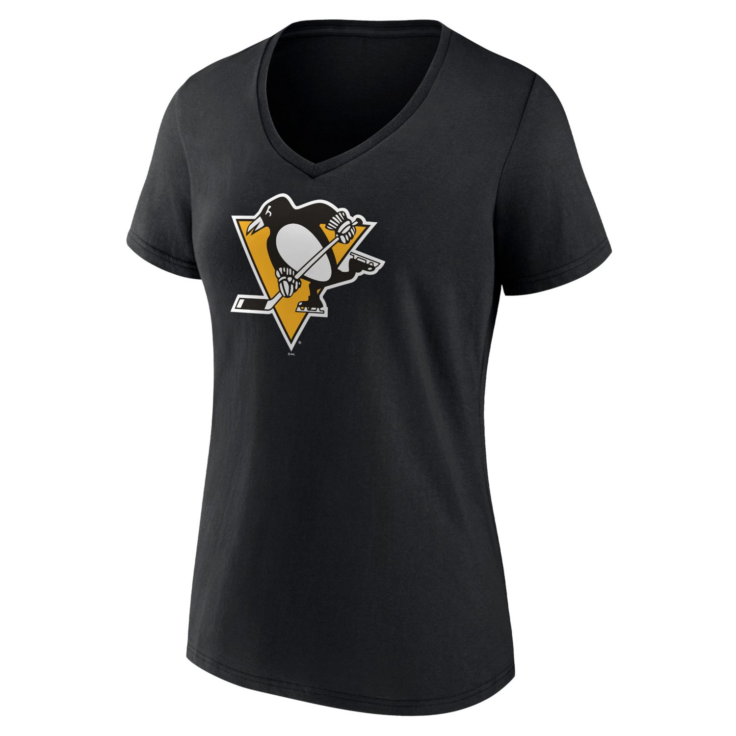 Fanatics Pittsburgh Penguins Primary Logo Team V-Neck T-Shirt                                                                    - view number 2