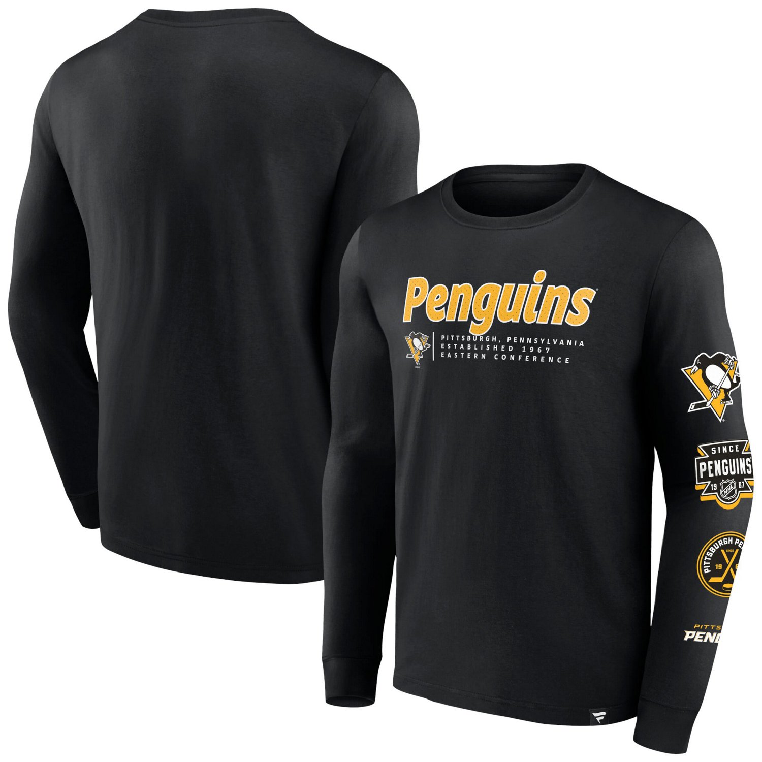 Fanatics Pittsburgh Penguins Strike the Goal Long Sleeve T-Shirt