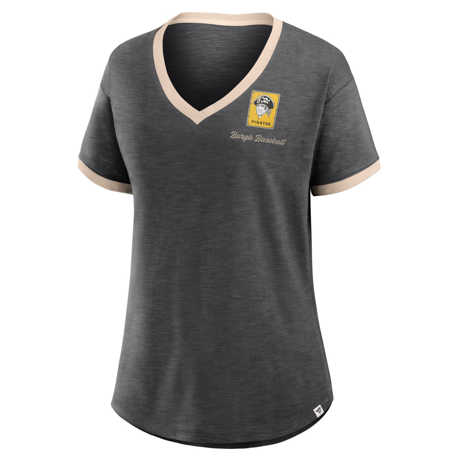 Fanatics Pittsburgh Pirates Binge Worthy Stadium Slub V-Neck T-Shirt                                                             - view number 2