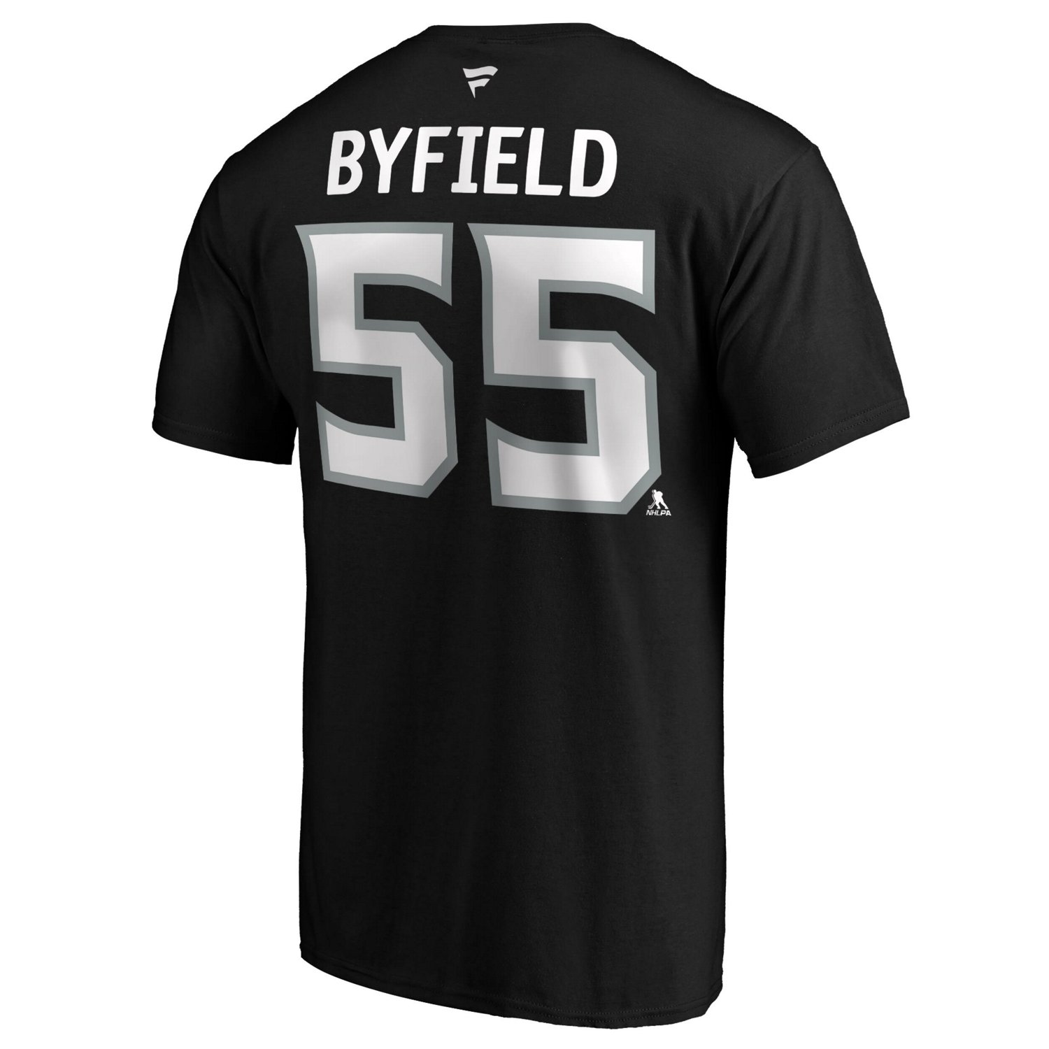 Fanatics Quinton Byfield Los Angeles Kings Authentic Stack Name  Number T-Shirt                                                  - view number 3