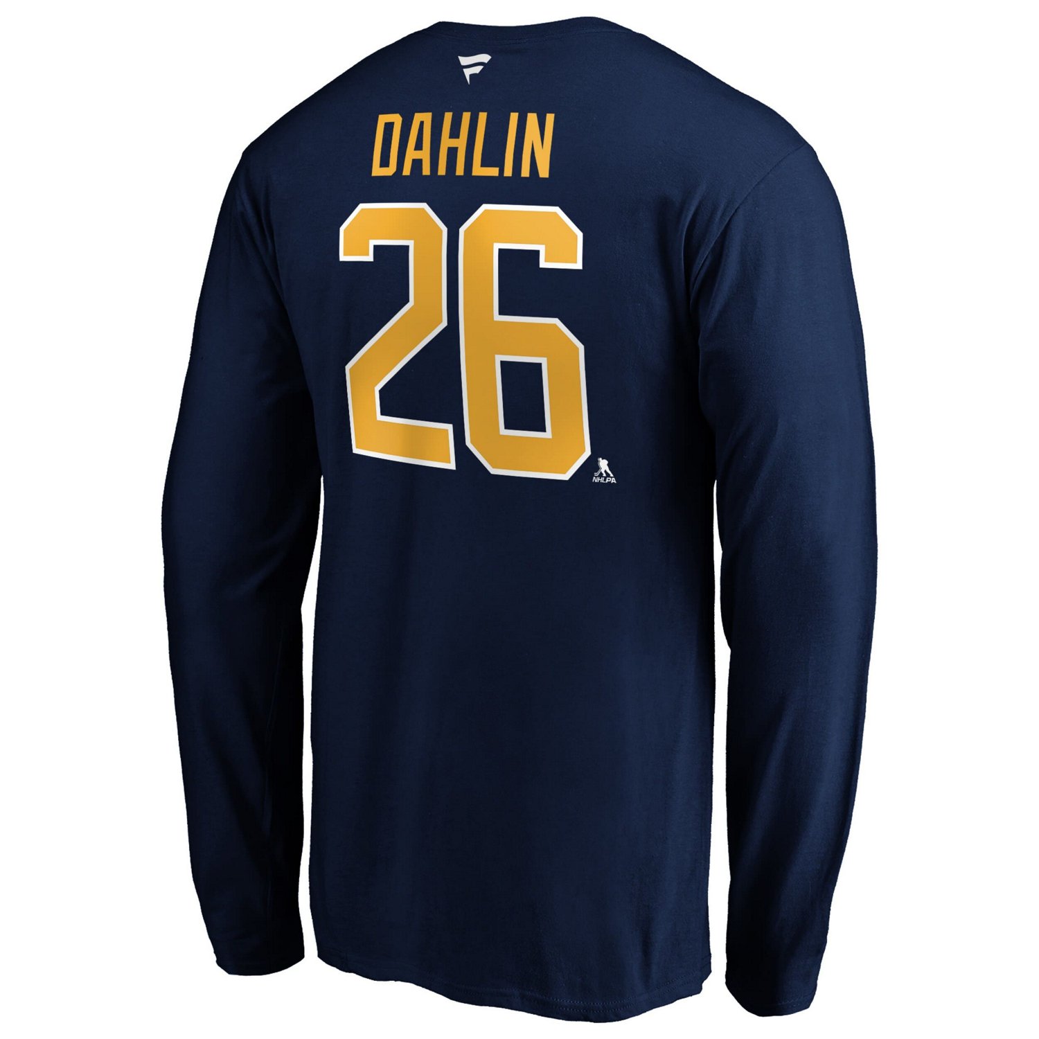 Fanatics Rasmus Dahlin Athletic Buffalo Sabres Authentic Stack Name  Number T-Shirt                                              - view number 2