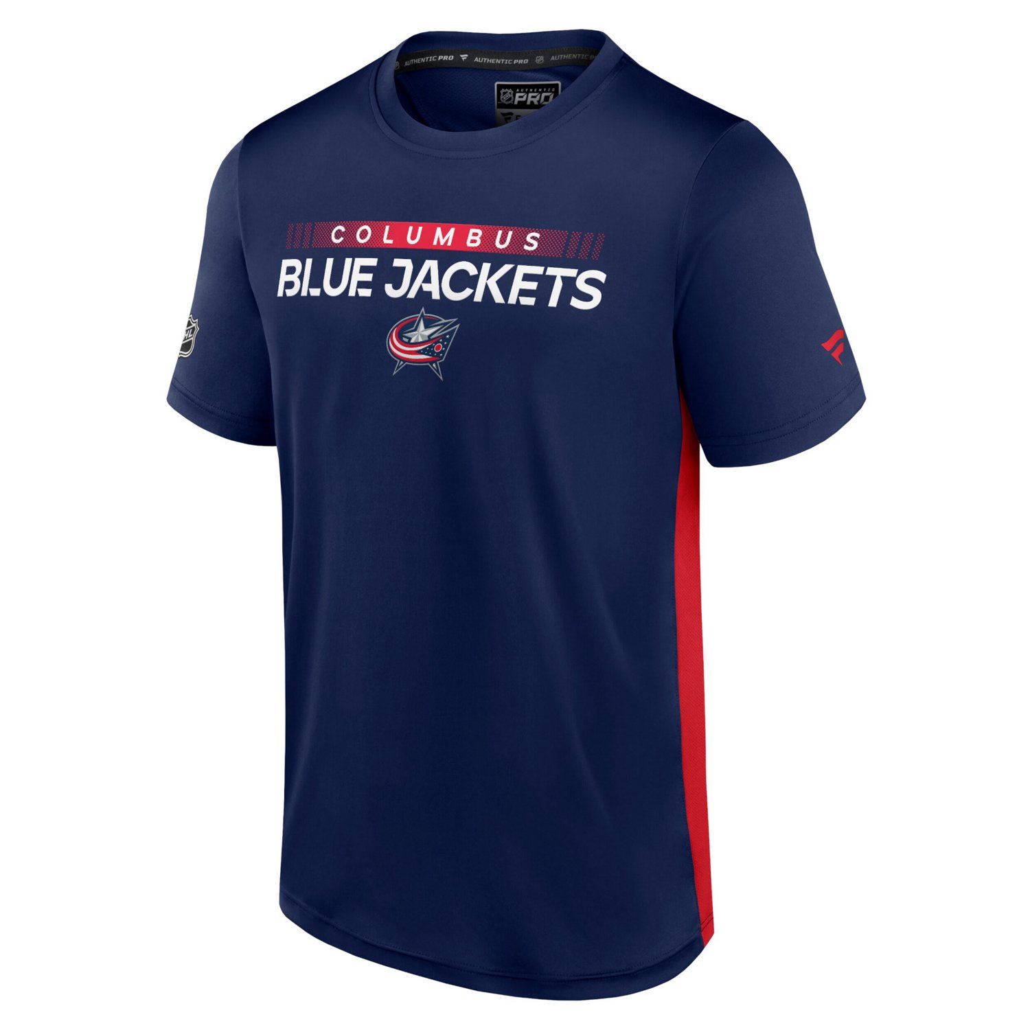Fanatics /Red Columbus Blue Jackets Authentic Pro Rink Tech T-Shirt                                                              - view number 2