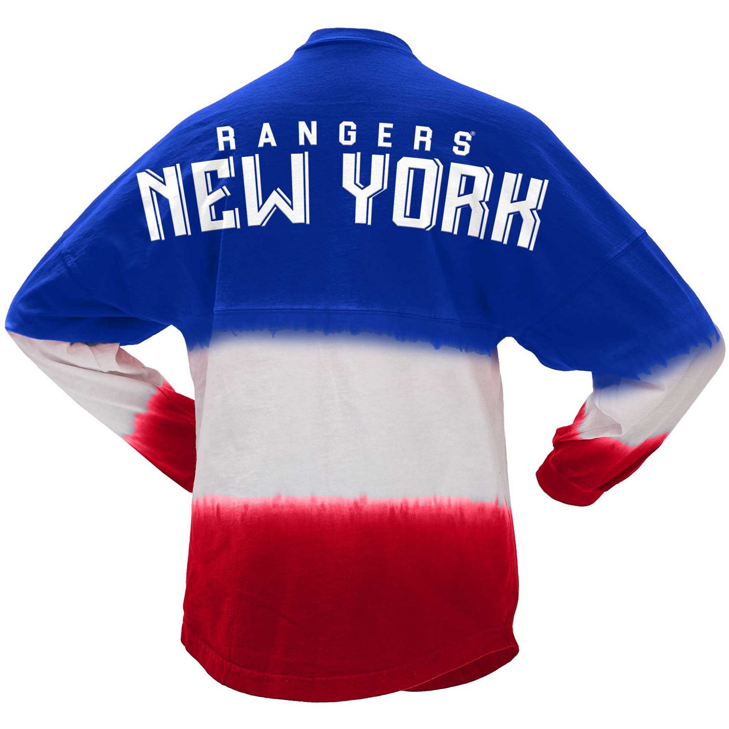 Fanatics Red New York Rangers Ombre Long Sleeve T-Shirt