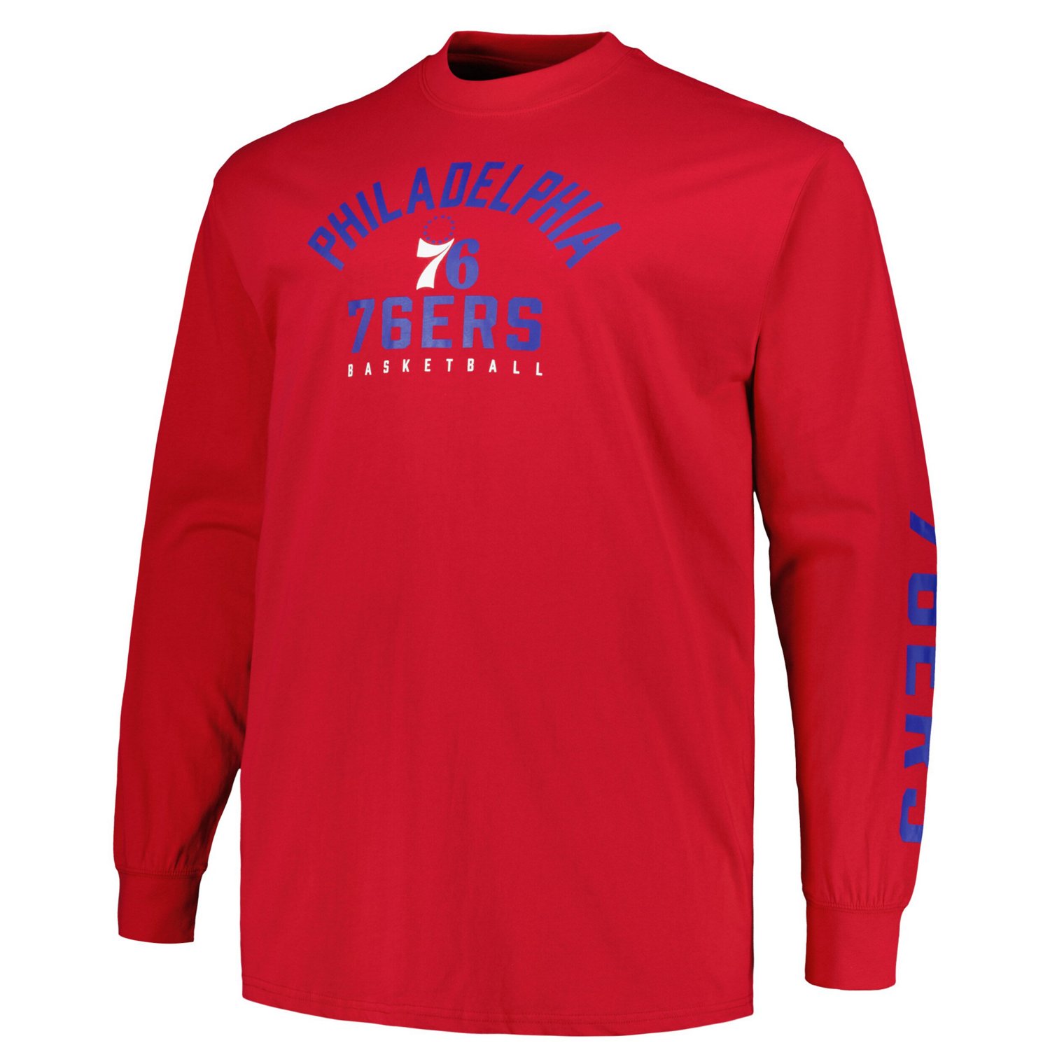 Fanatics /Red Philadelphia 76ers Big  Tall Short Sleeve  Long Sleeve T-Shirt Set                                                 - view number 4