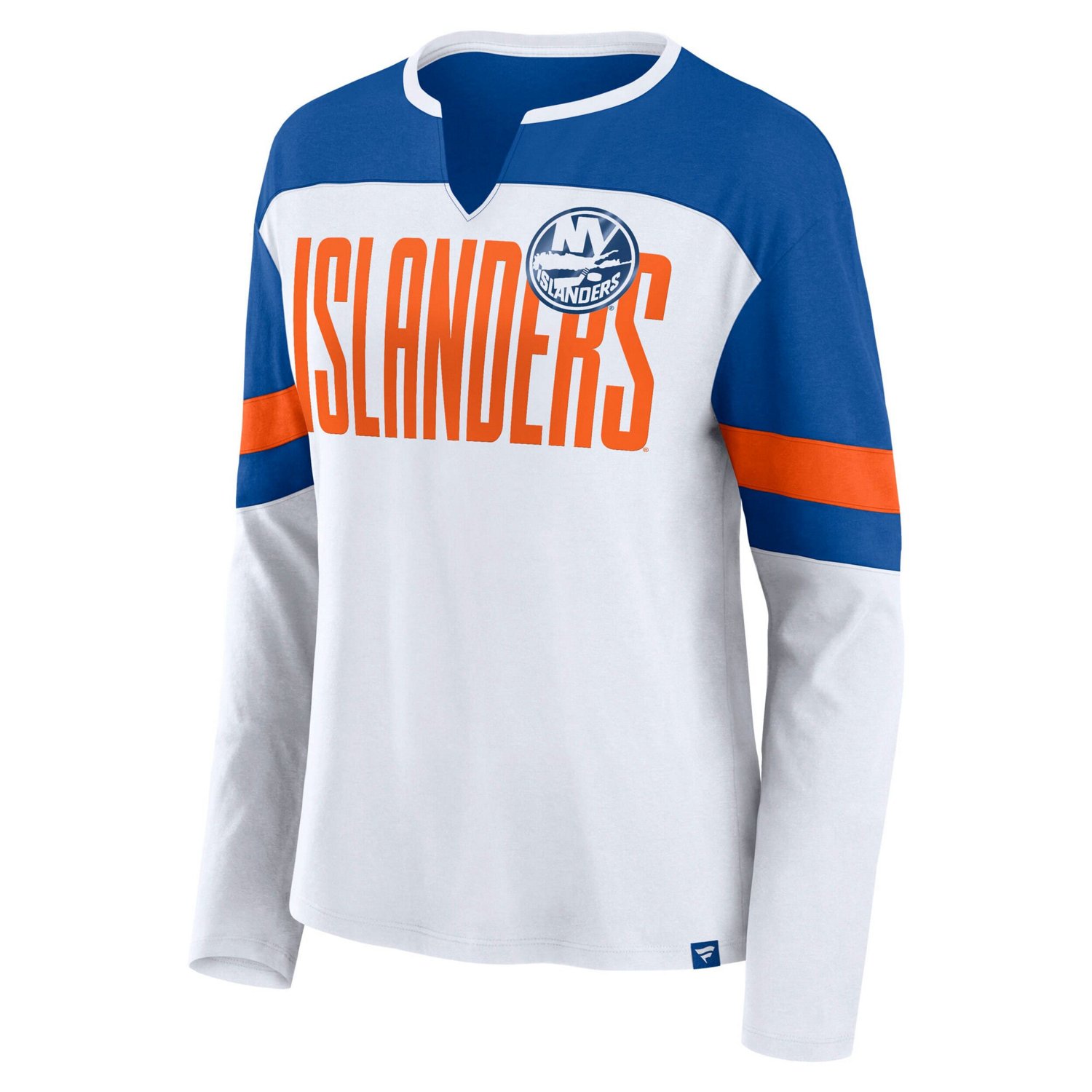 Fanatics Royal New York Islanders Frozen Long Sleeve Notch Neck T-Shirt - view number 2