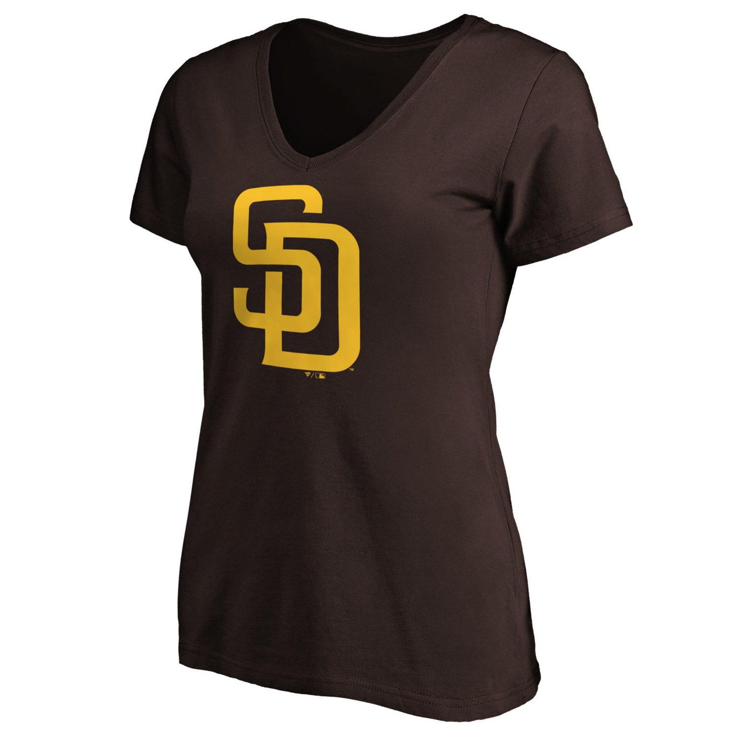 Fanatics San Diego Padres Core Official Logo V-Neck T-Shirt - view number 2