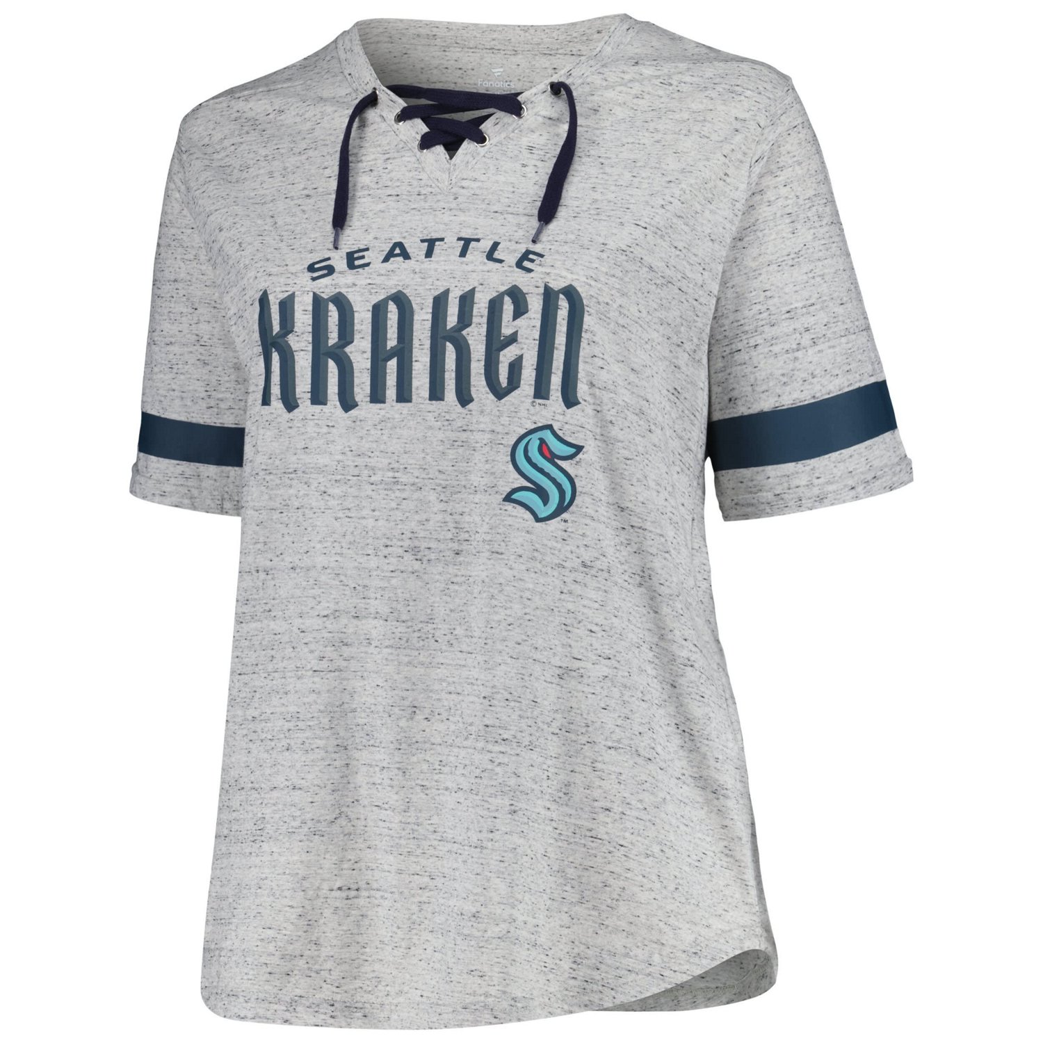 Fanatics Seattle Kraken Plus Size Lace-Up T-Shirt - view number 2