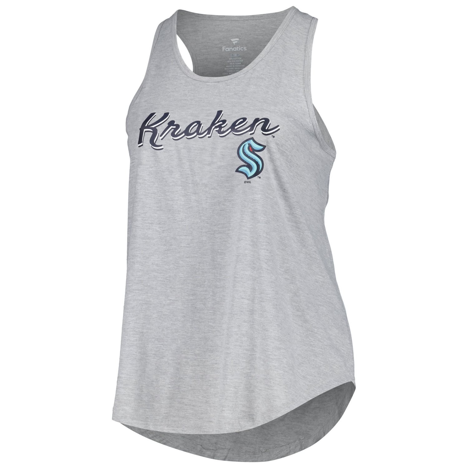 Fanatics Seattle Kraken Plus Size Racerback Tank Top - view number 2